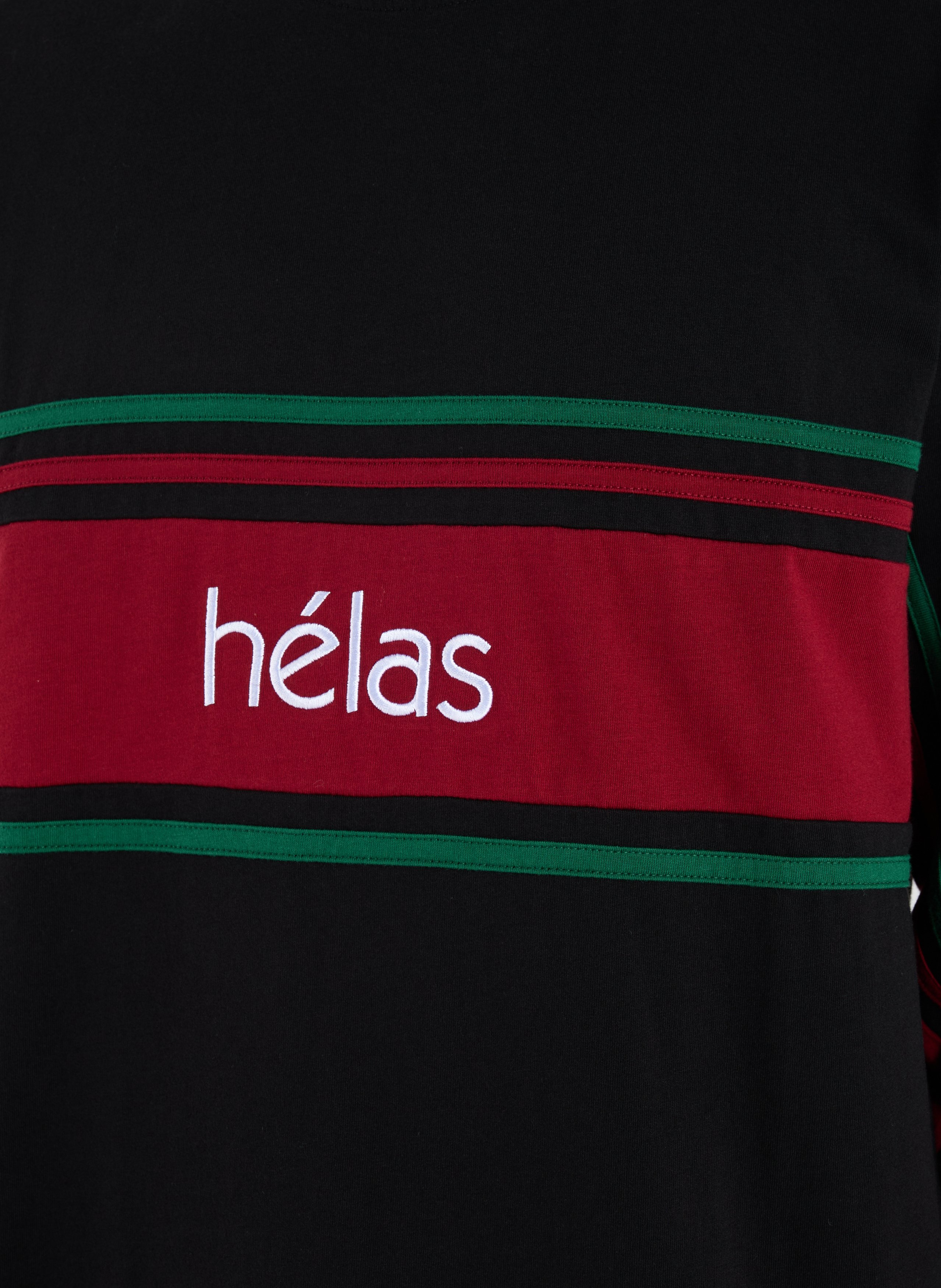 Long-sleeve cotton logo T-shirt  HELAS CAPS Black