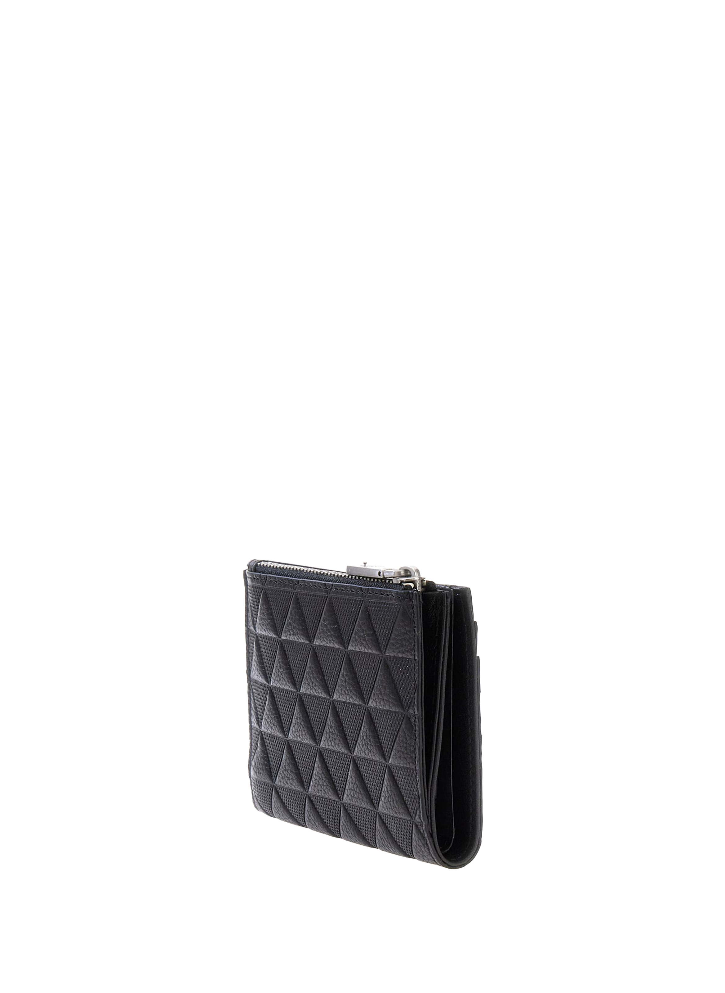 Compact leather wallet with patterns GUESS Black