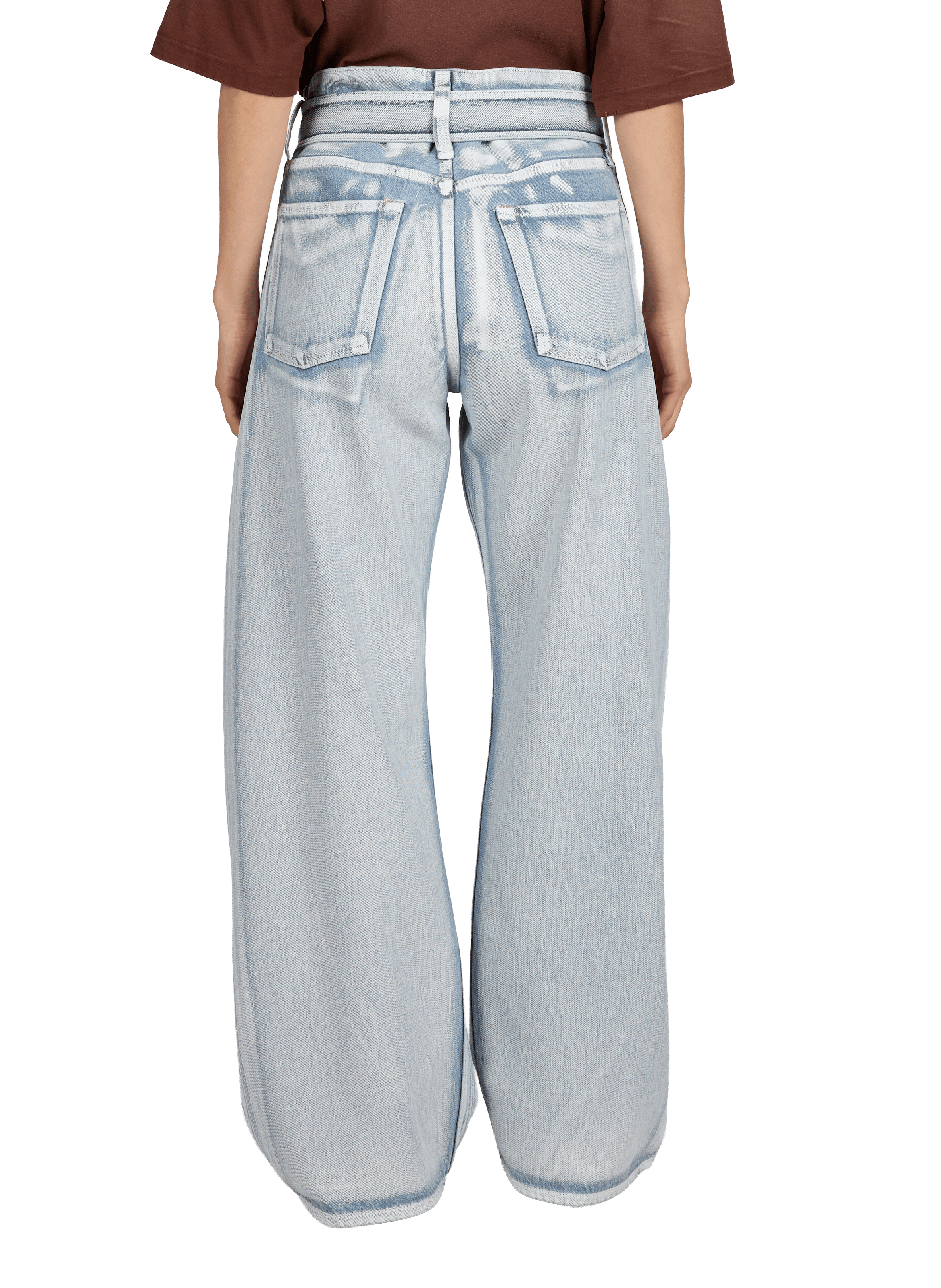 Jeans délavé en coton organique ACNE STUDIOS Multicolore