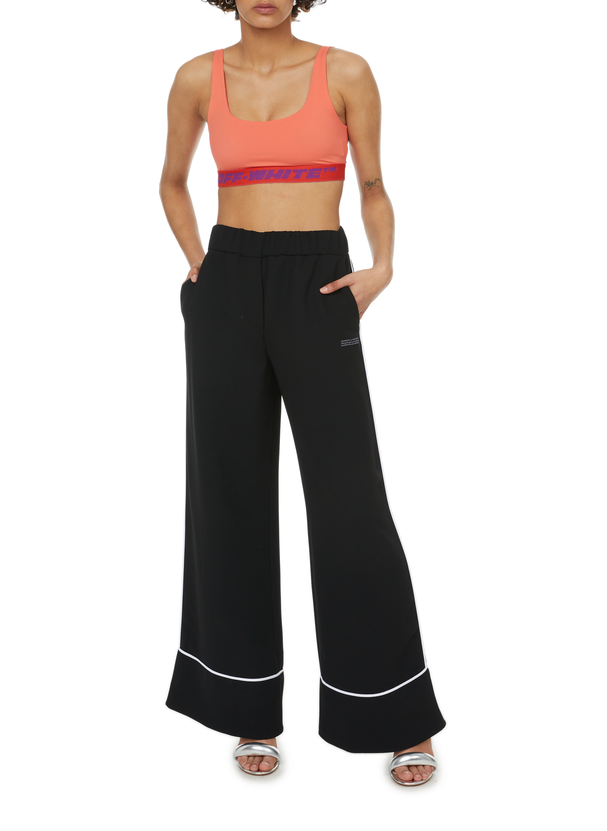 Logo bra top OFF-WHITE Orange