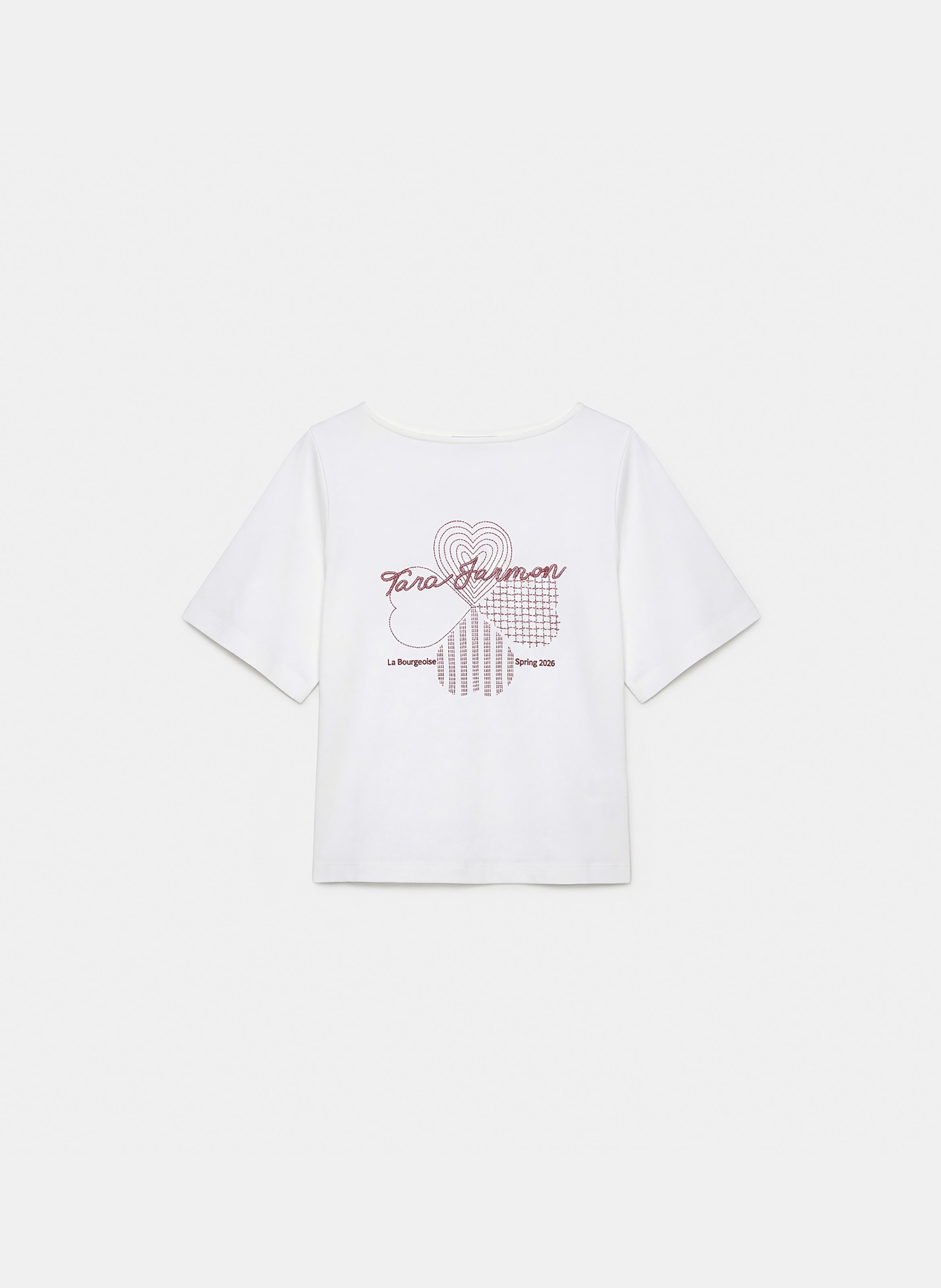 T-shirt taraclover TARA JARMON Blanc