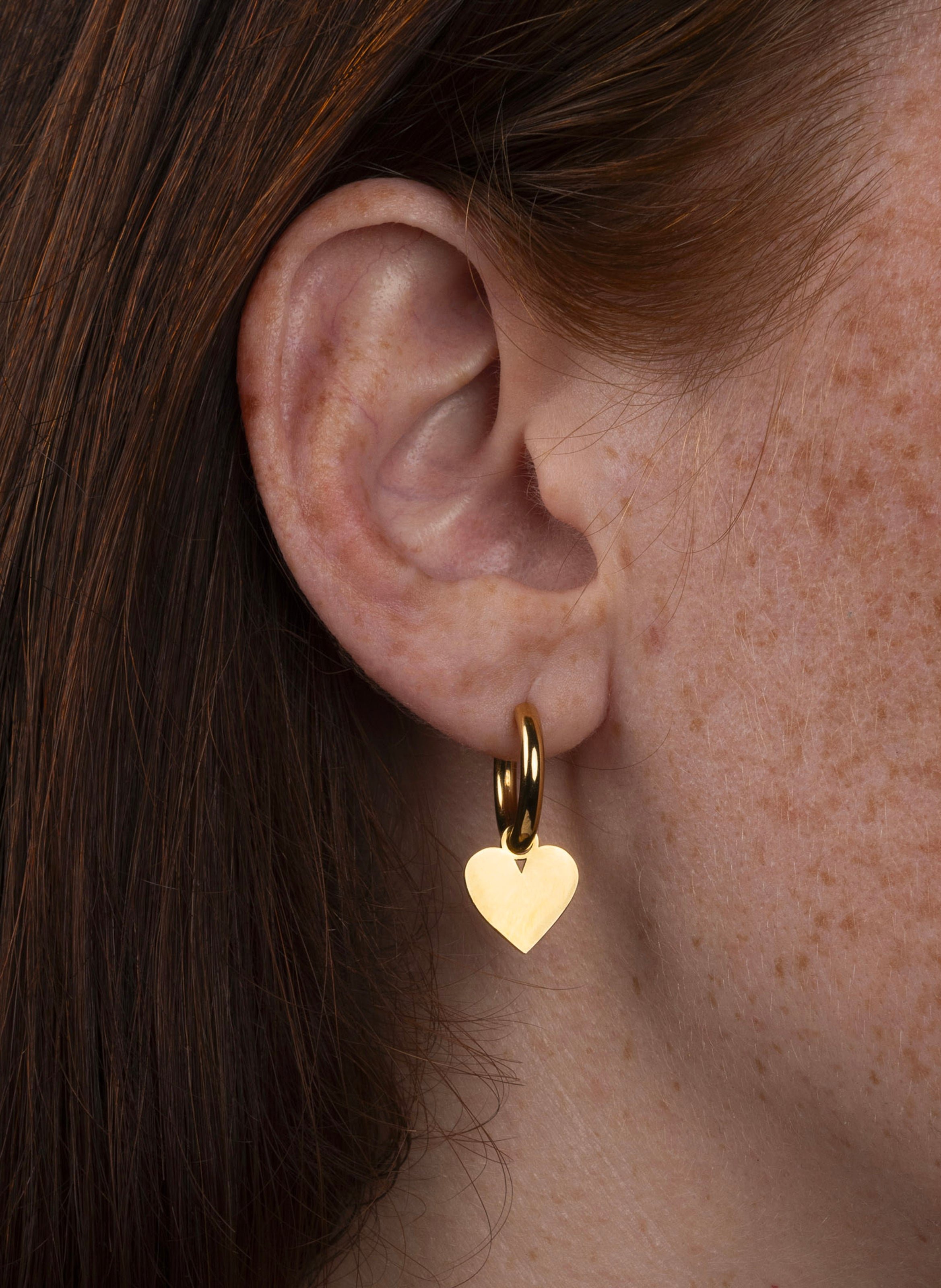 Boucles d'oreille lova en acier inoxydable KURAGE GINZA Argent