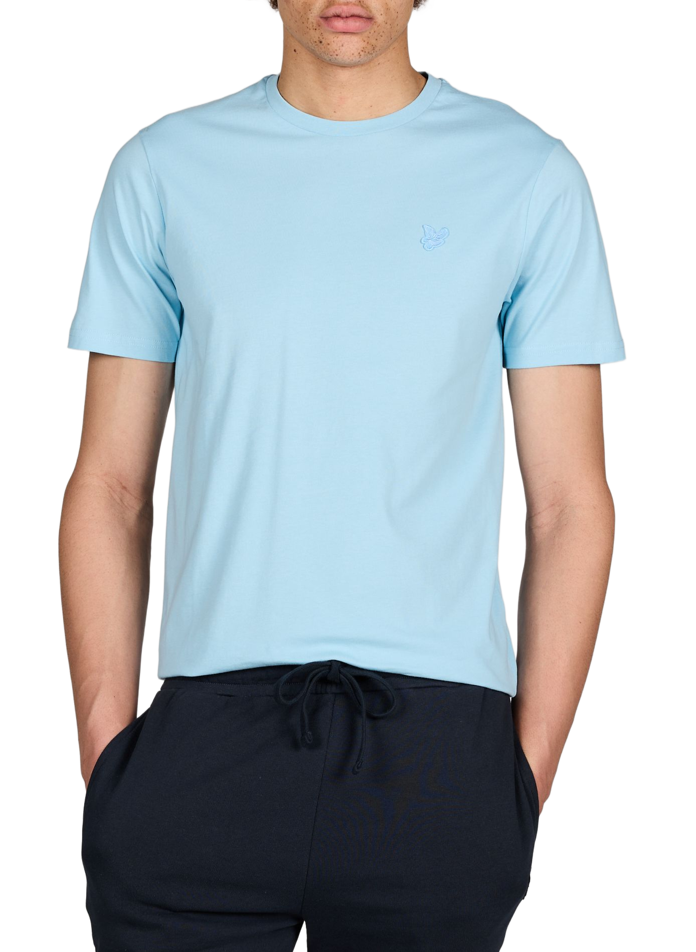 T-shirt  à logo en coton LYLE & SCOTT Bleu