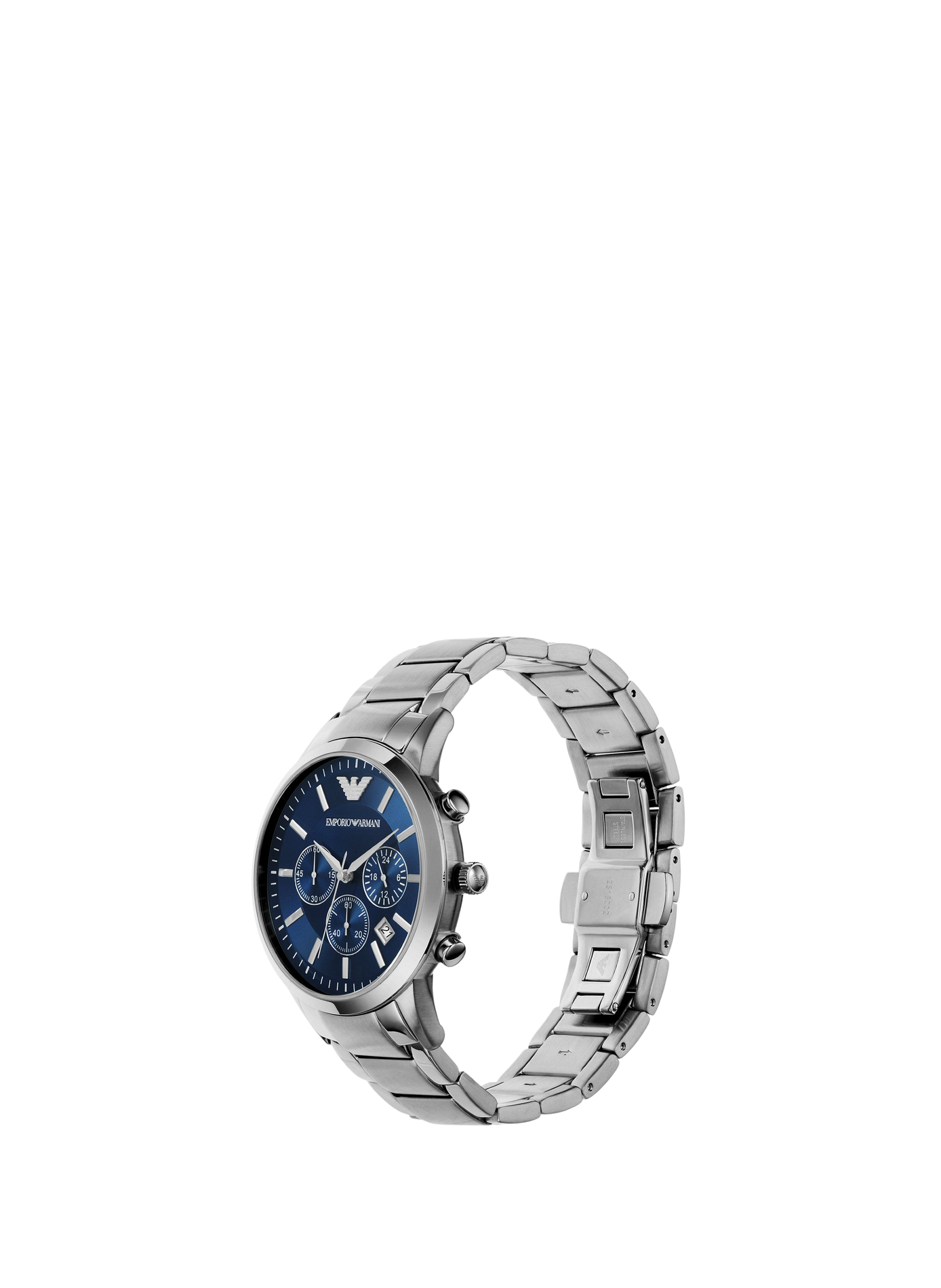 Montre quartz en acier inoxydable ARMANI MONTRES Bleu