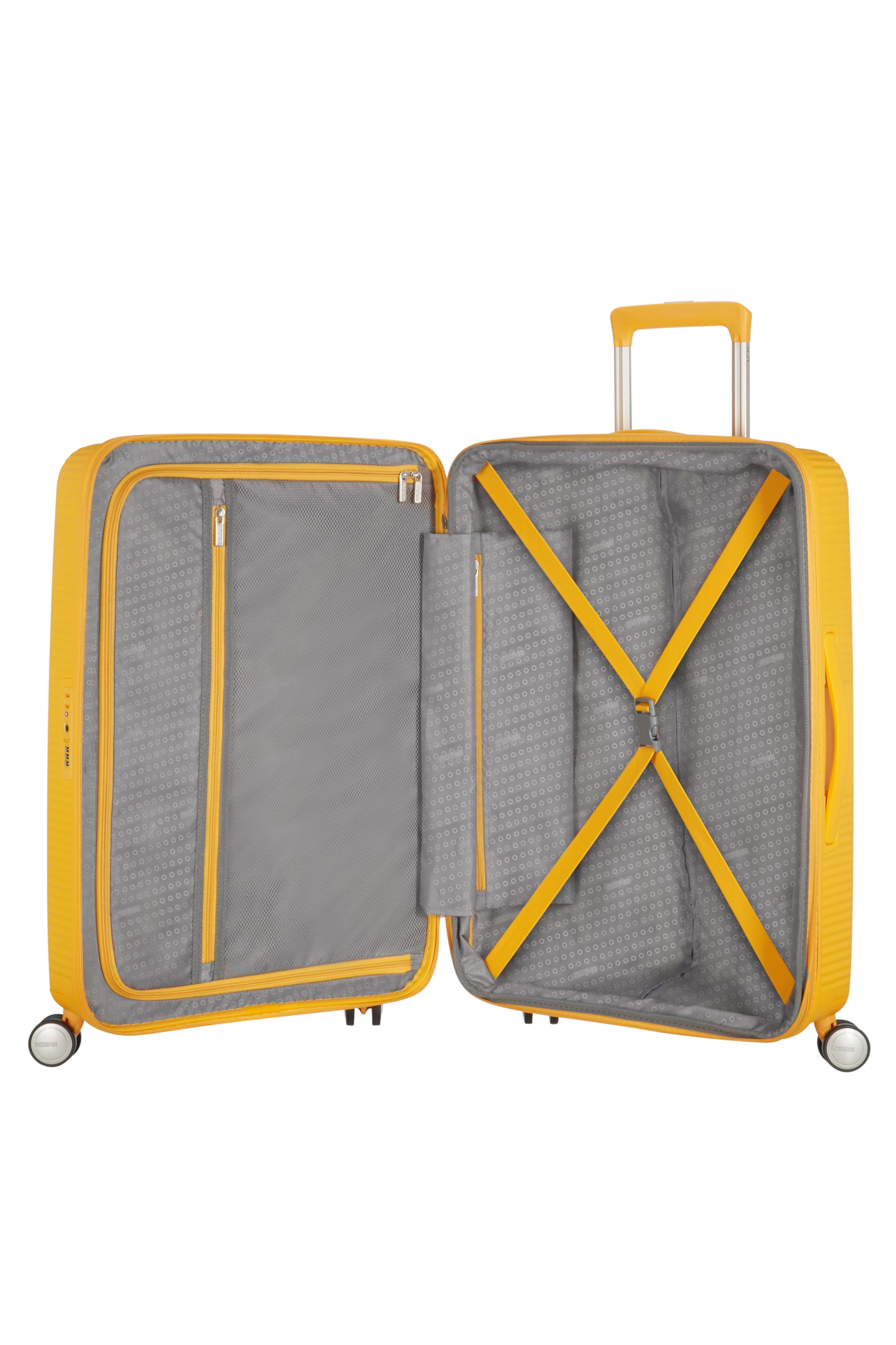 Soundbox valise 4 roues taille m AMERICAN TOURISTER Jaune
