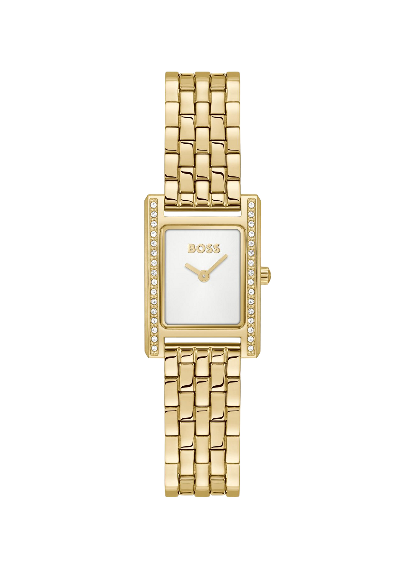 Montre quartz Lucy Precious en acier inoxydable BOSS MONTRES Blanc