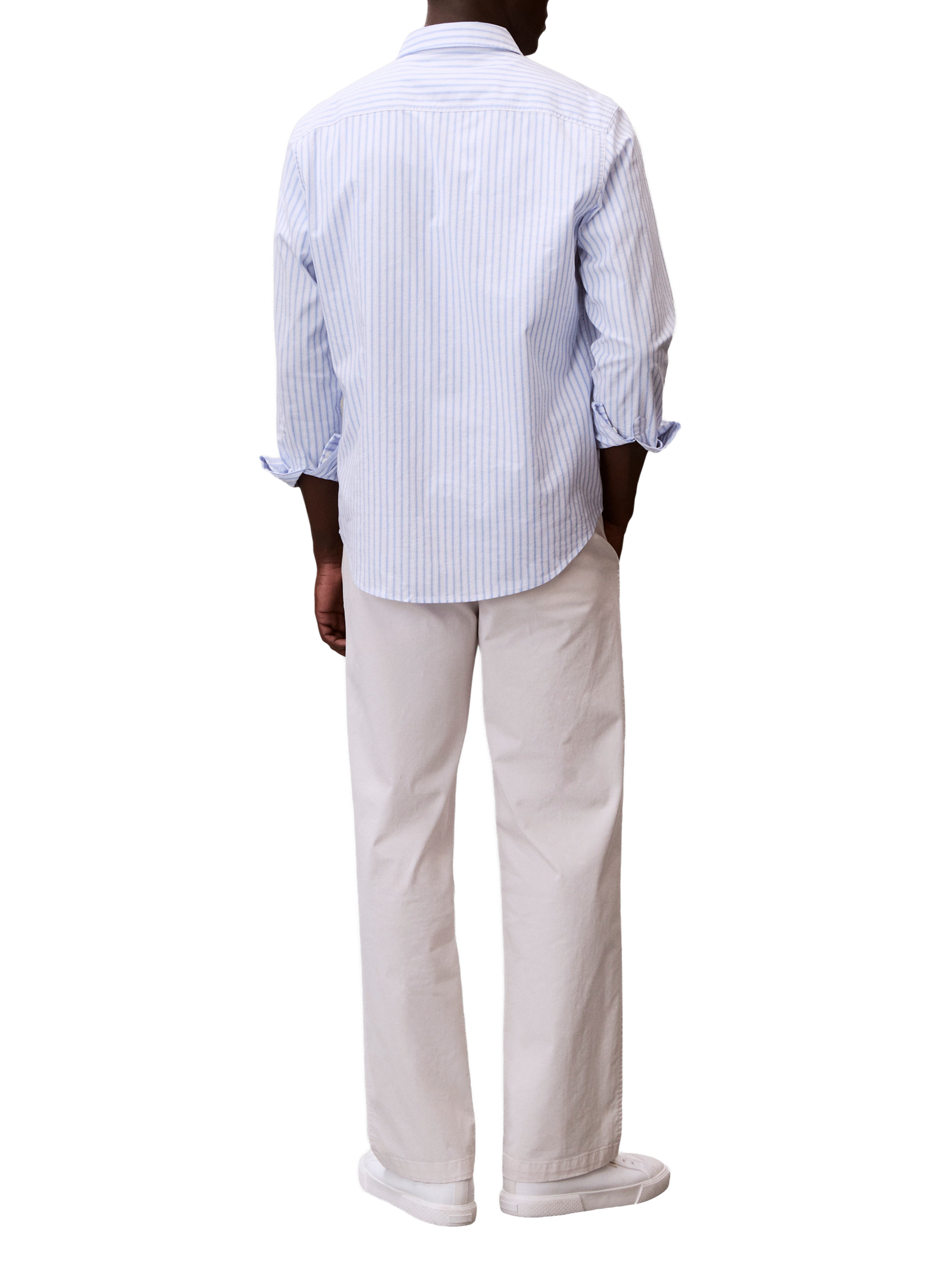 Pantalon droit chino 90's en coton mélangé CALVIN KLEIN Beige