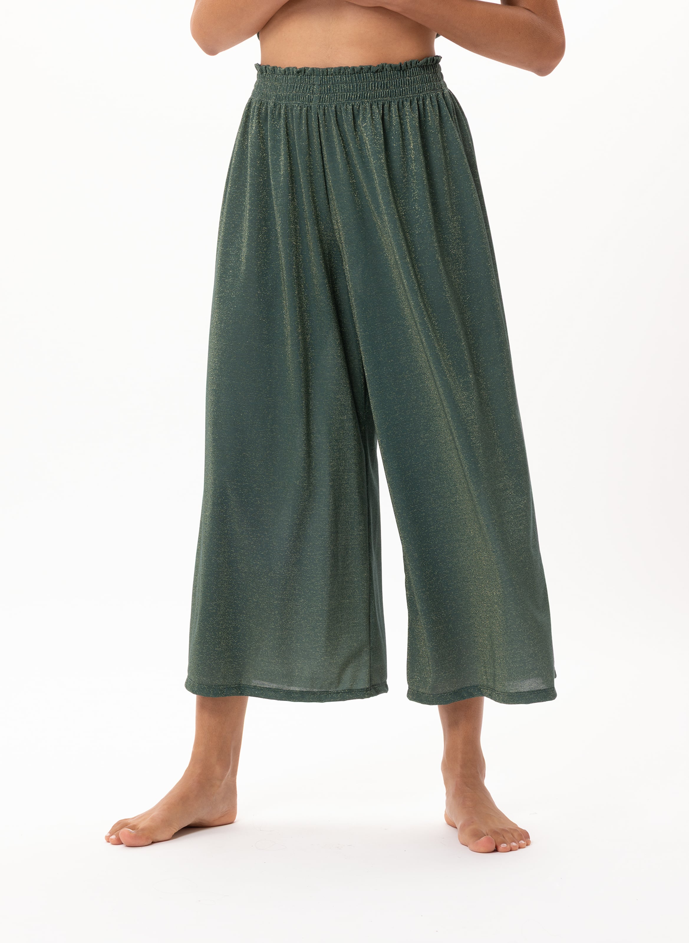 Pantalon en maille lurex coco 280 LE CHAT Vert