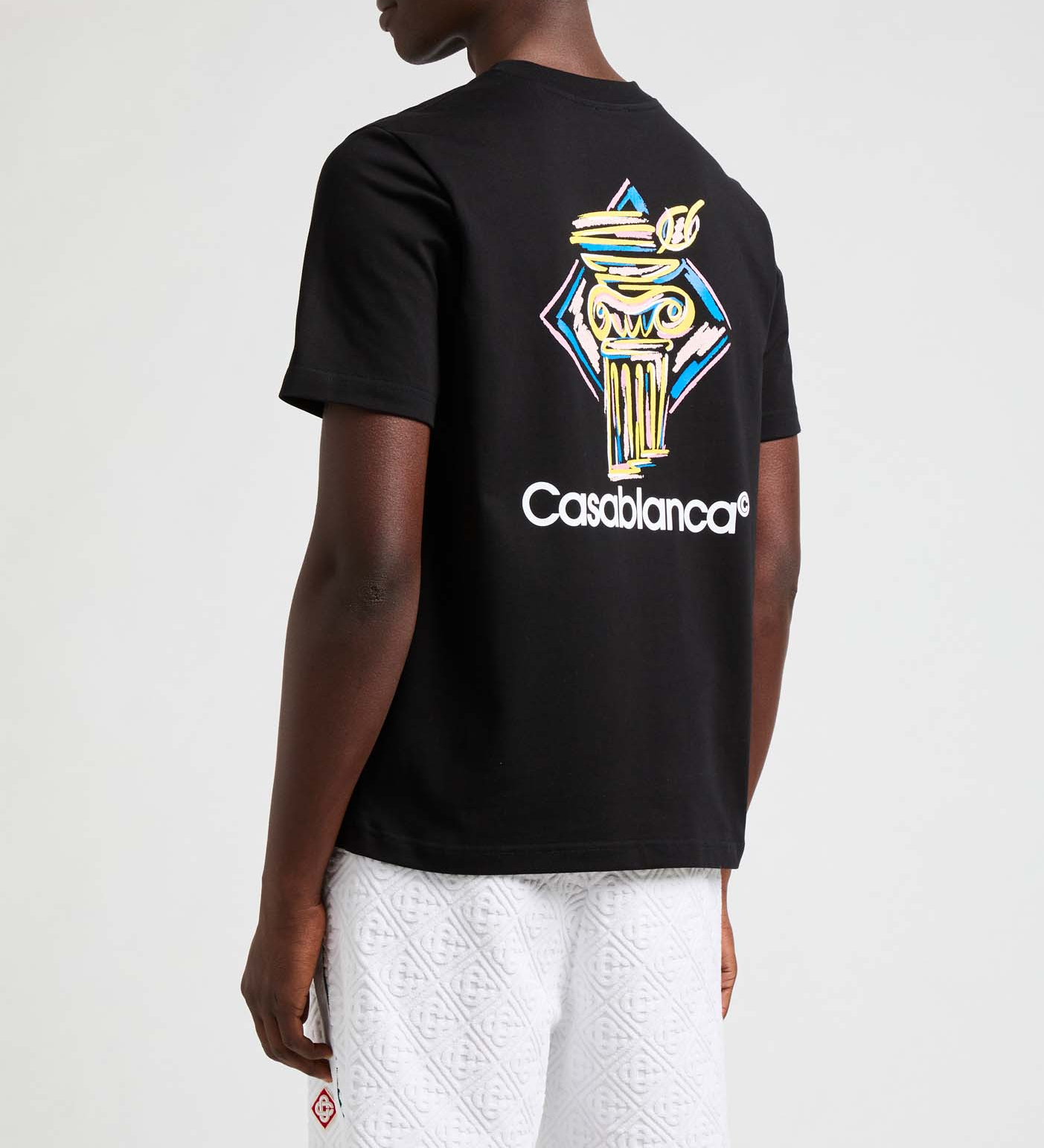 T-shirt Diamond Column CASABLANCA PARIS Black