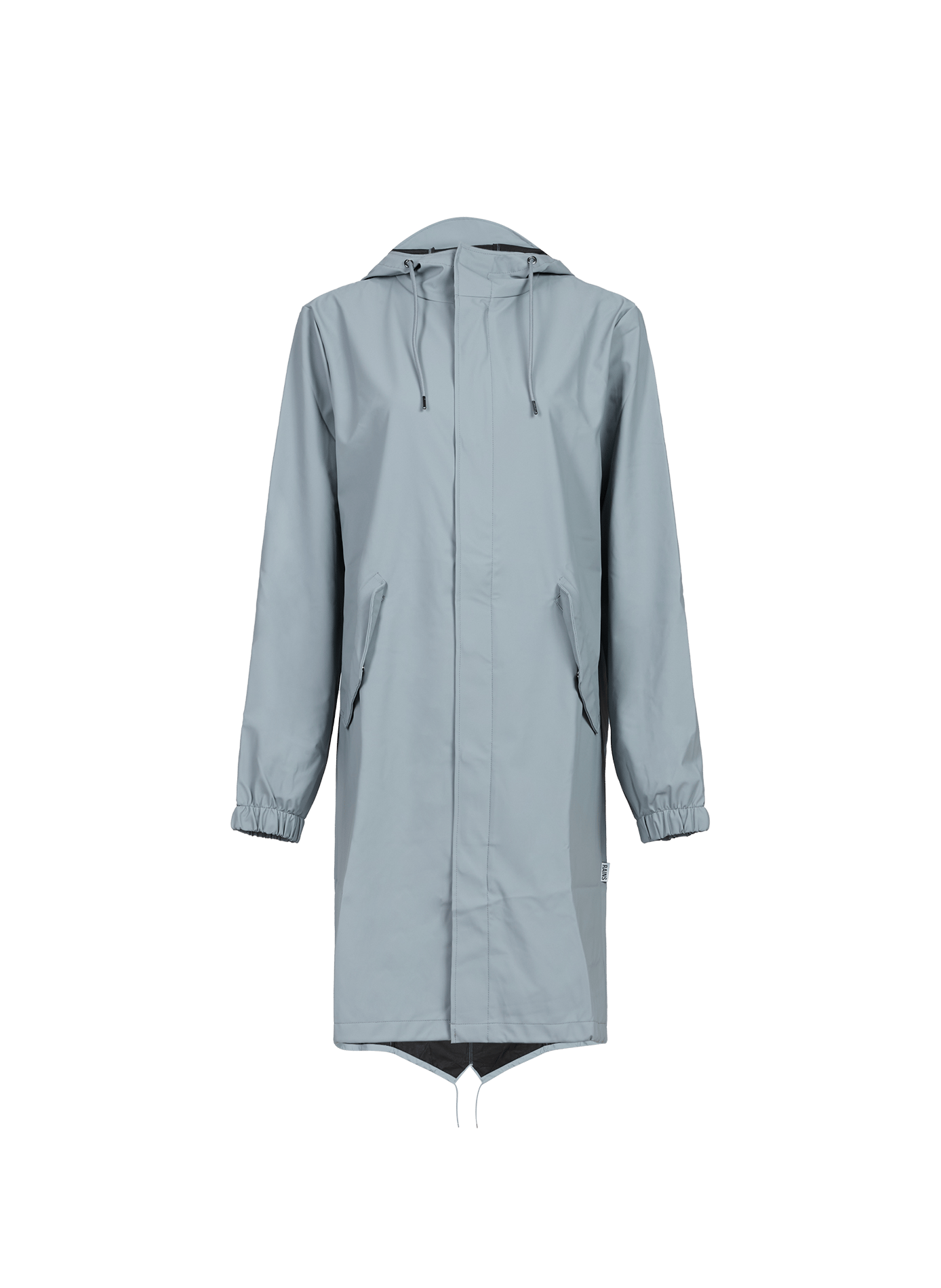 Parka Fishtail à capuche avec visière intégrée  RAINS Bleu