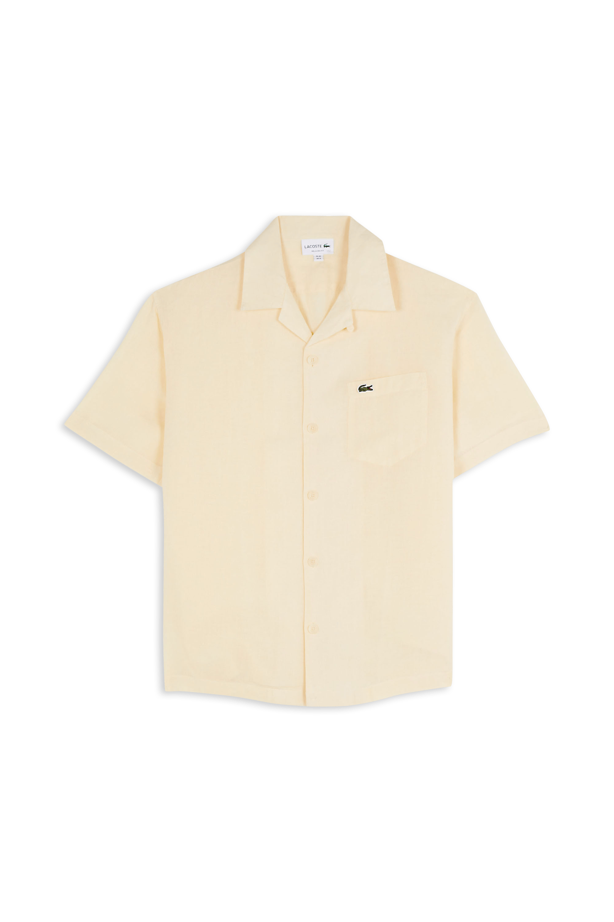 Chemise chemise casual manches co LACOSTE Beige
