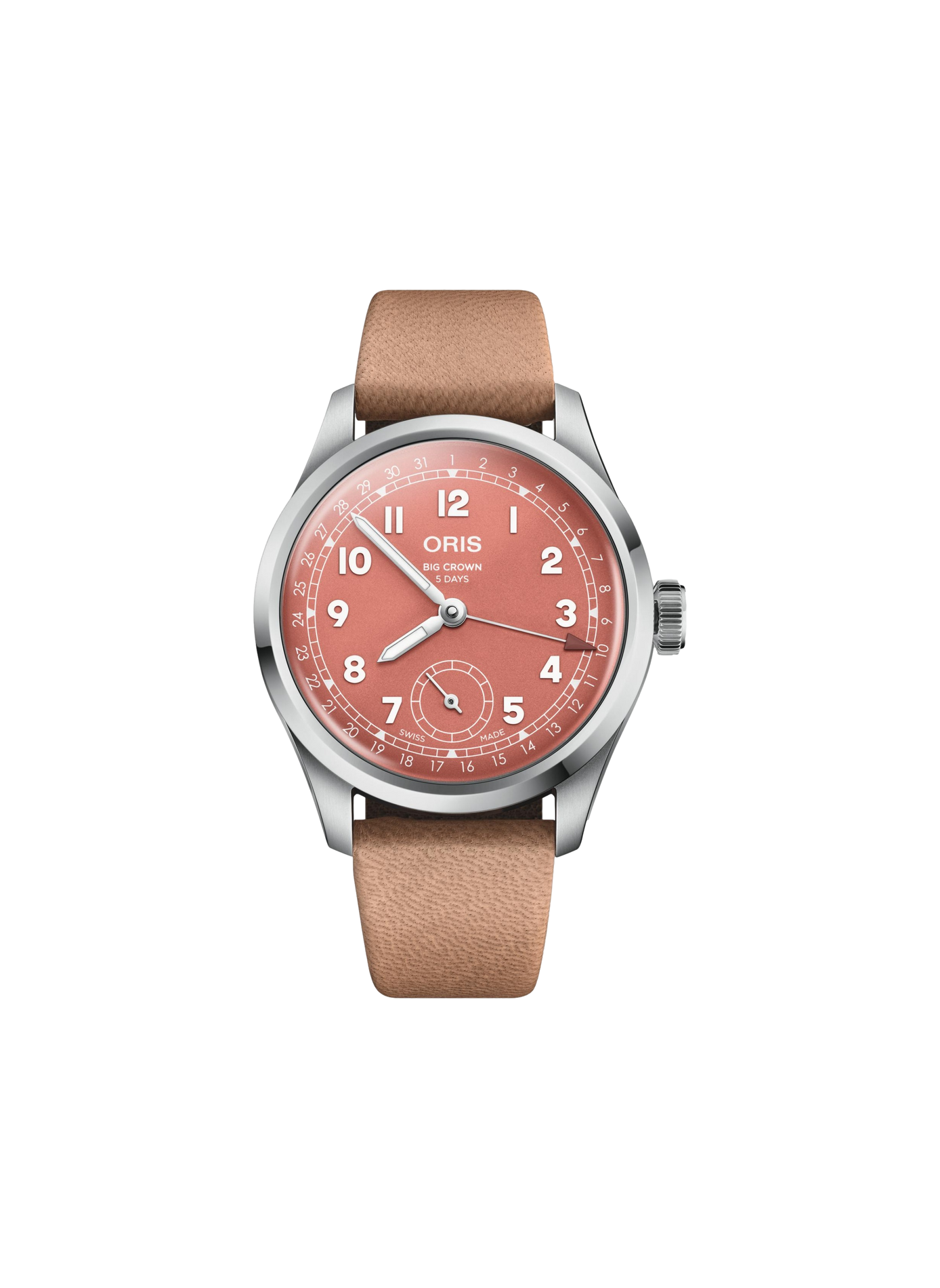 Montre automatique Oris Big Crown Calibre 403 en cuir  ORIS Rouge