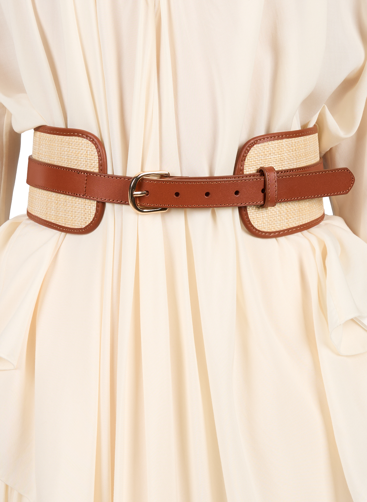 Two-tone belt SAISON 1865 Brown