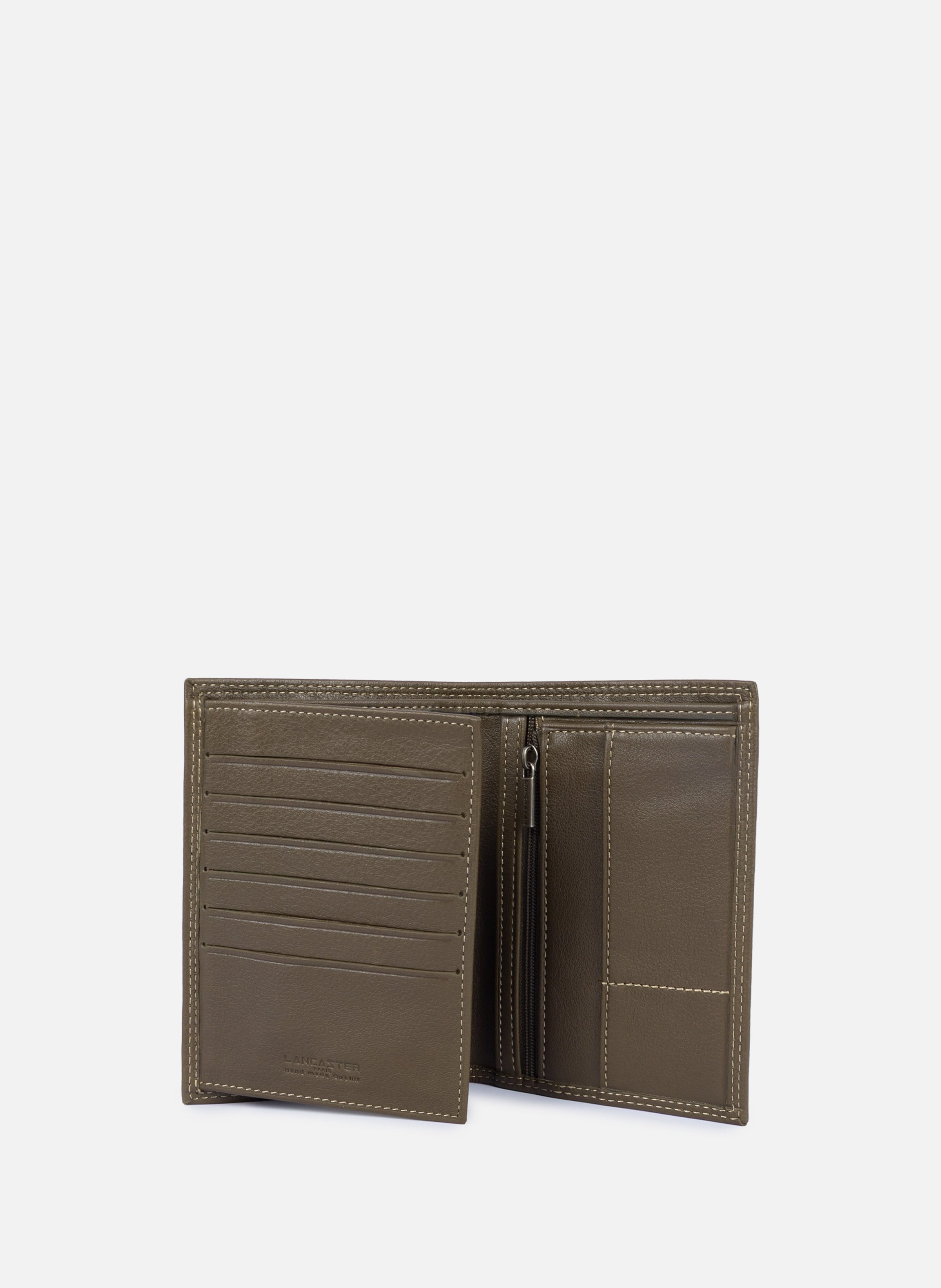 Grand portefeuille - soft vintage LANCASTER Kaki