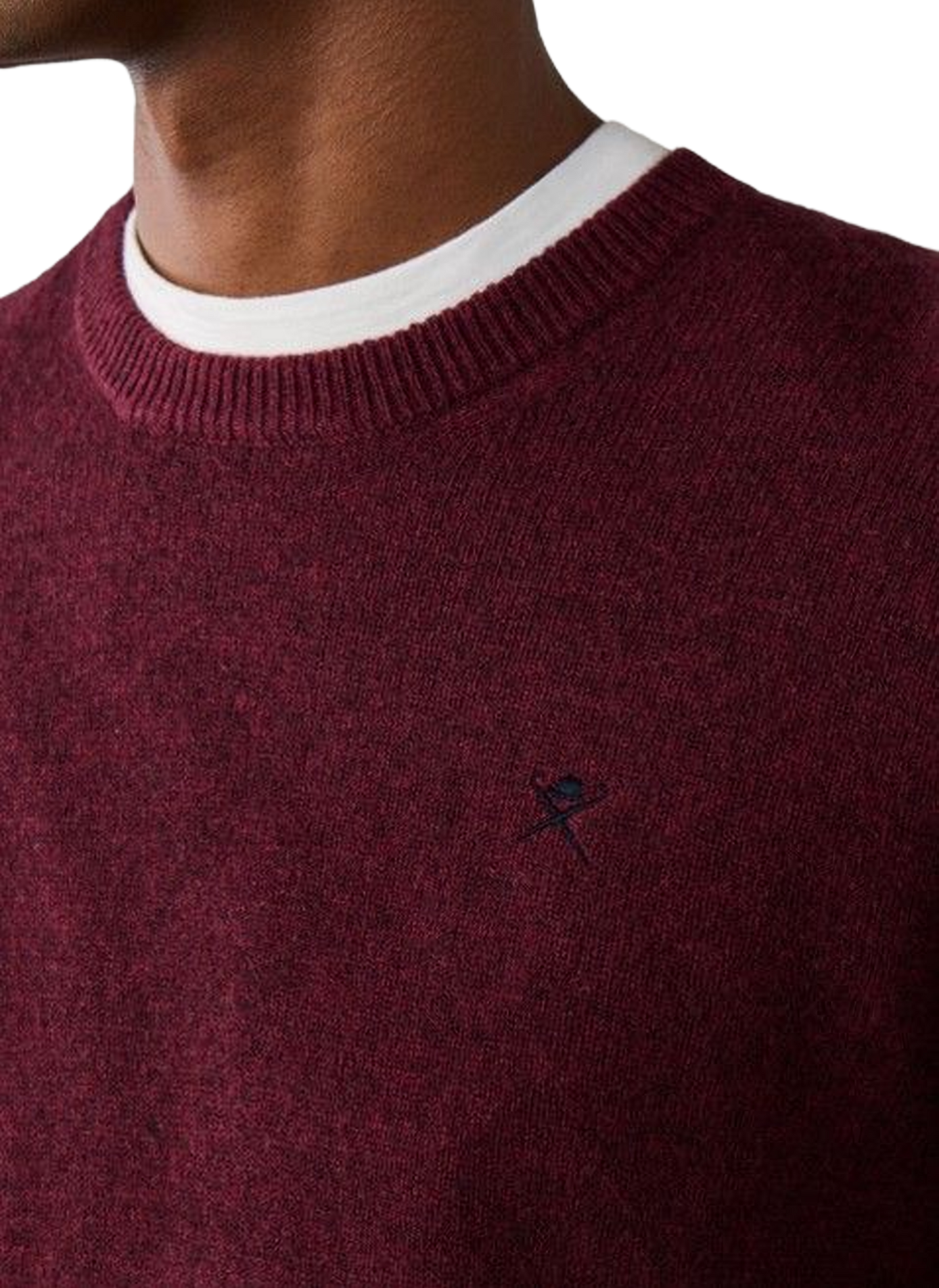 Pull droit en laine HACKETT Rot