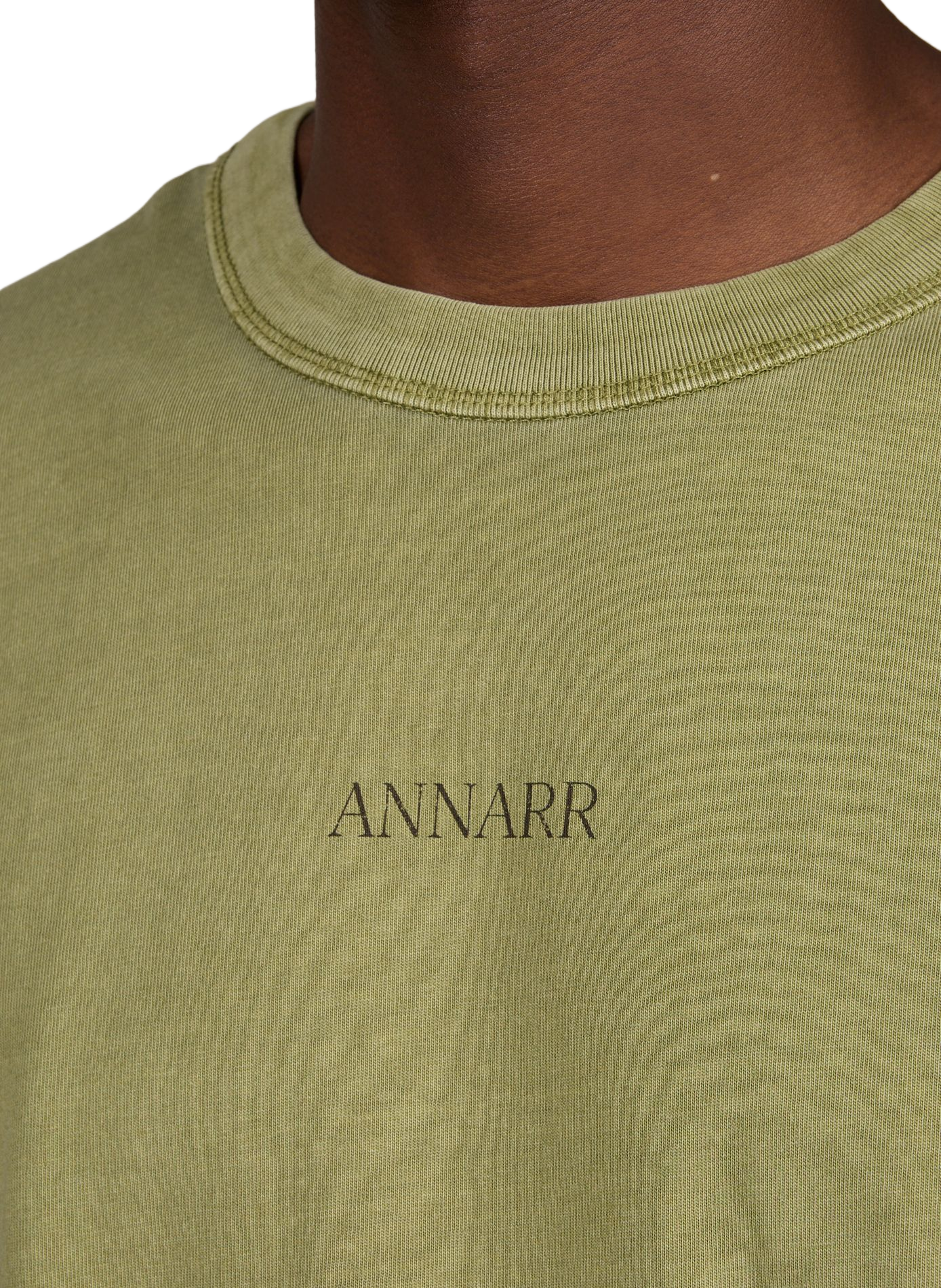 T-Shirt mit Location-Print aus Baumwolle ANNARR Grun