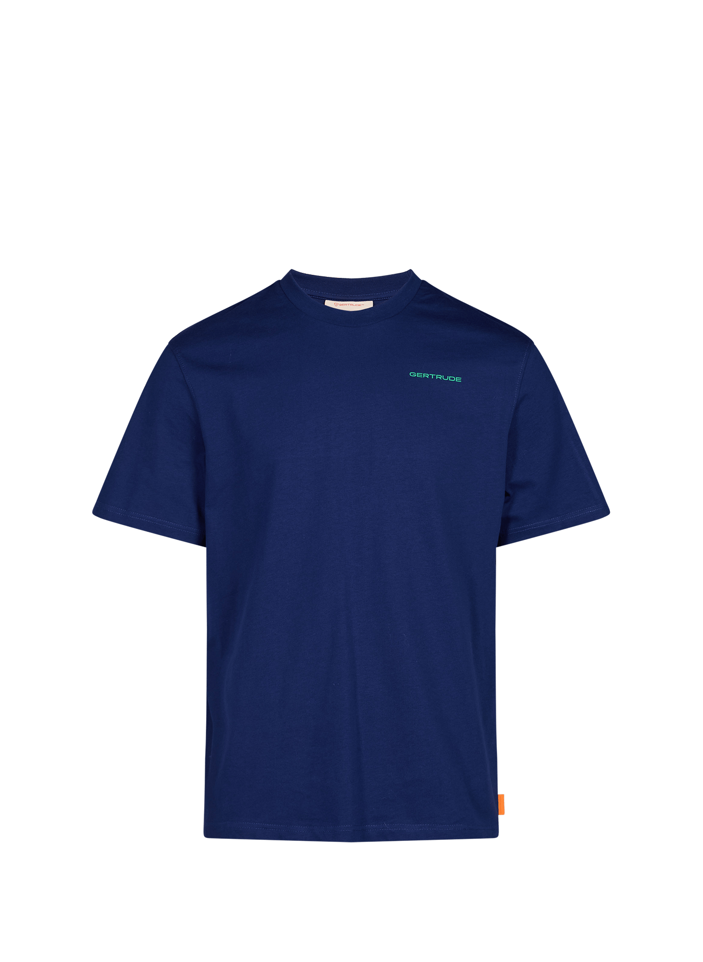 Leongeo straight-fit crew-neck printed cotton T-shirt GERTRUDE Blue