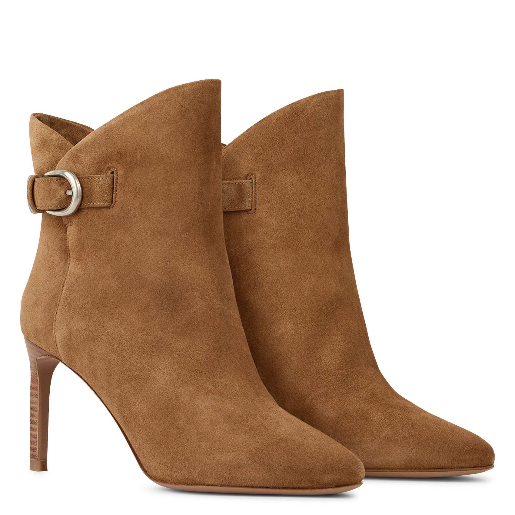 Bottines en cuir carla BA&SH Marron
