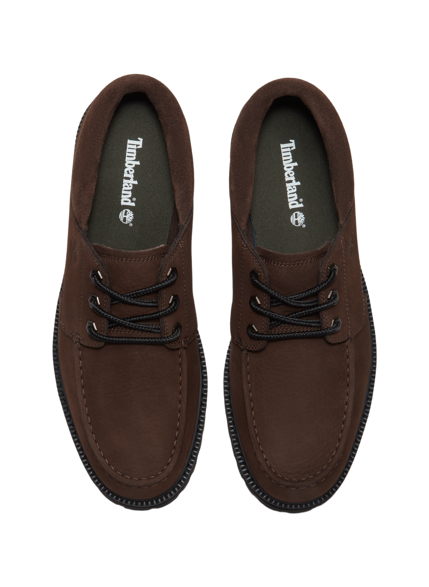 Derby shoes with cleated sole in leather TIMBERLAND Brown