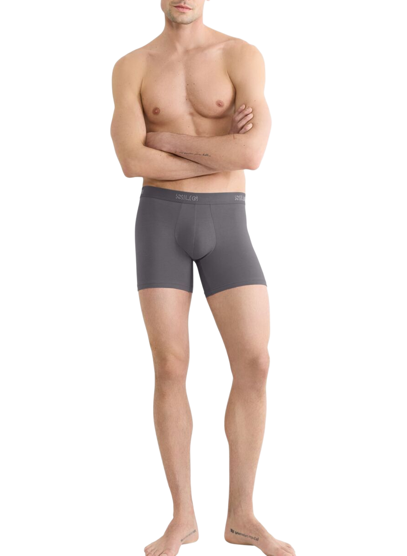 Set of two cotton-blend boxers SLOGGI Grey