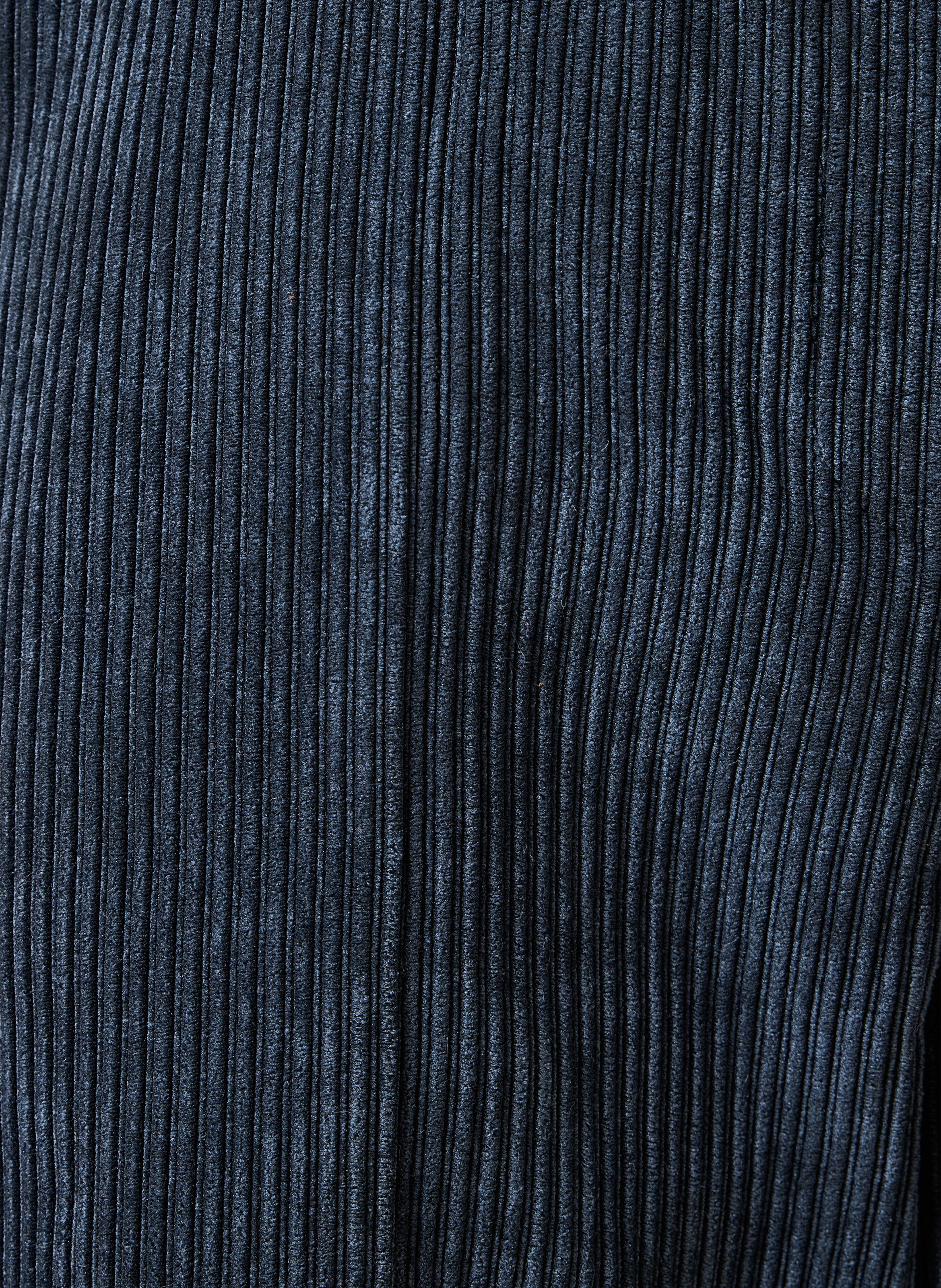 Lange bermuda van ribfluweel LA FEE MARABOUTEE Blauw