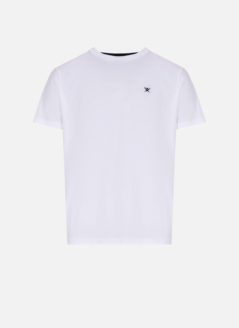 T-shirt à logo en coton WhiteHACKETT 