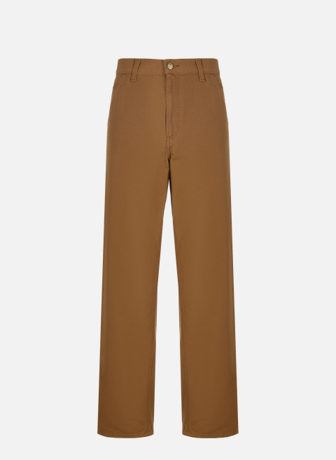 Pantalon Single Knee en coton BrownCARHARTT WIP 