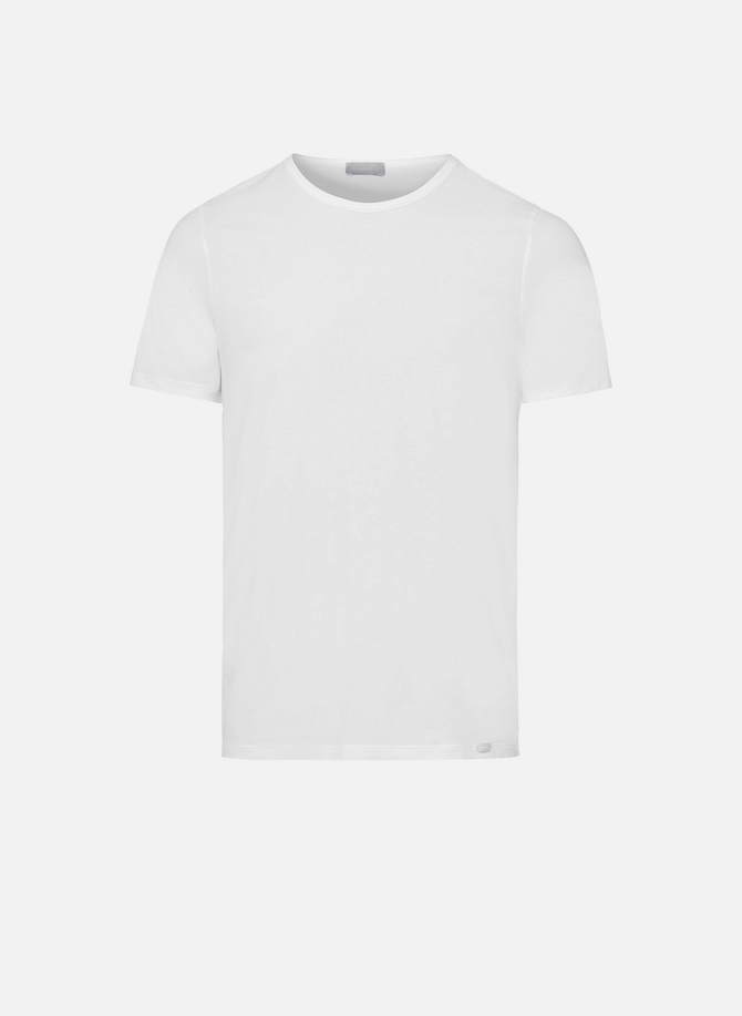 HANRO Rundhals-T-Shirt aus Stretch-Baumwolle