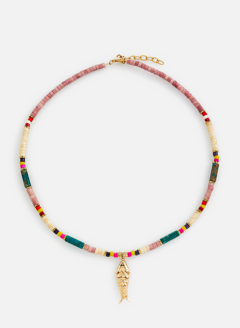 Multicolored java necklacesebara 