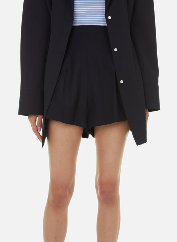 Short en laine Bleu by PRADA PRADA Short en laine Bleu
