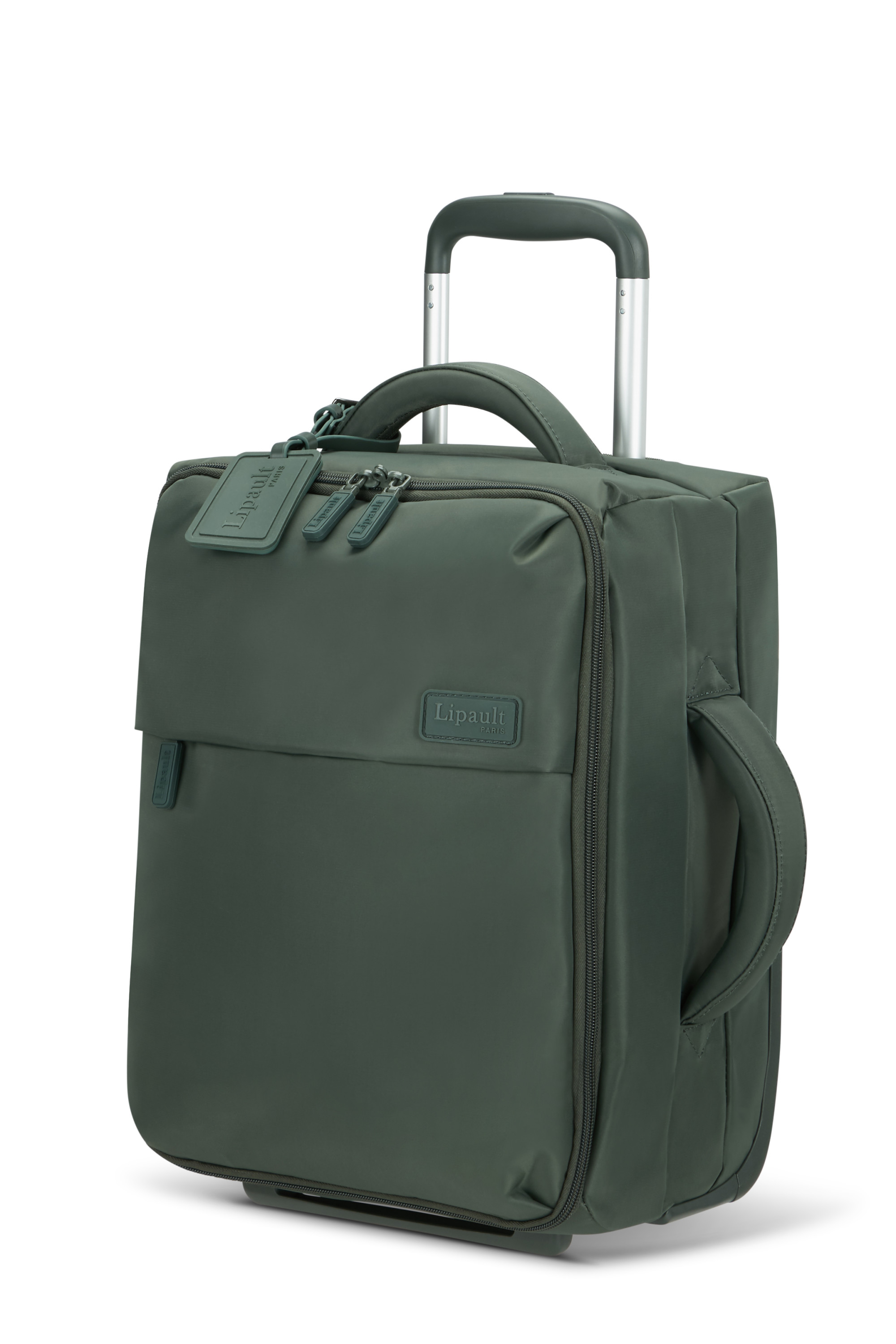 Foldable plume valise 2 roues taille s LIPAULT PARIS Kaki