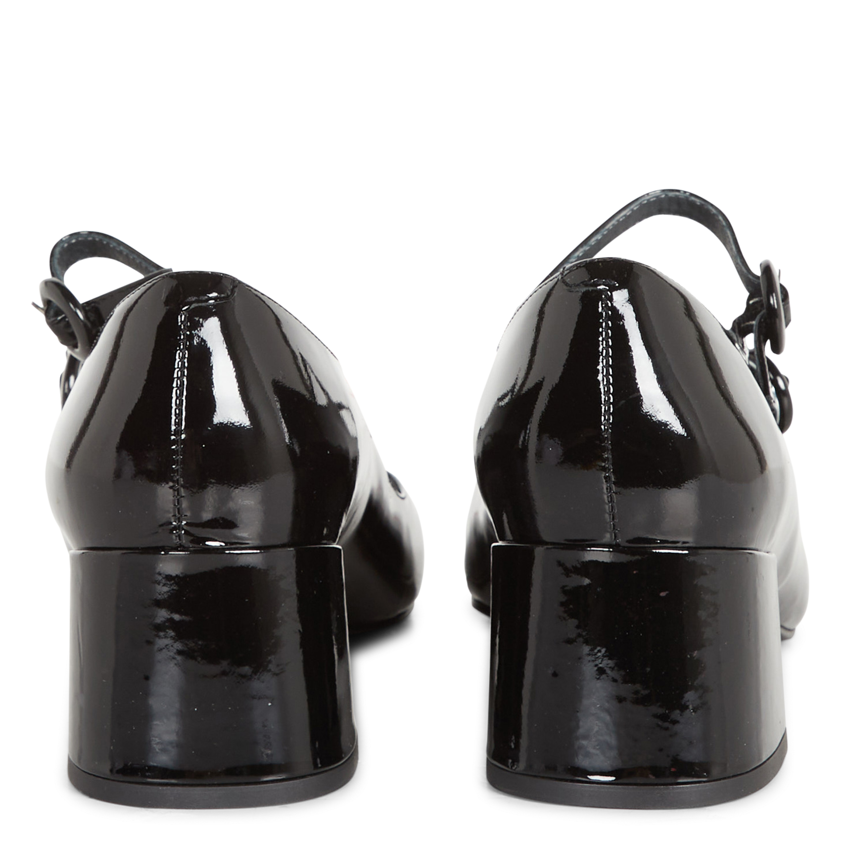 Babies en cuir glacé delou JONAK Noir