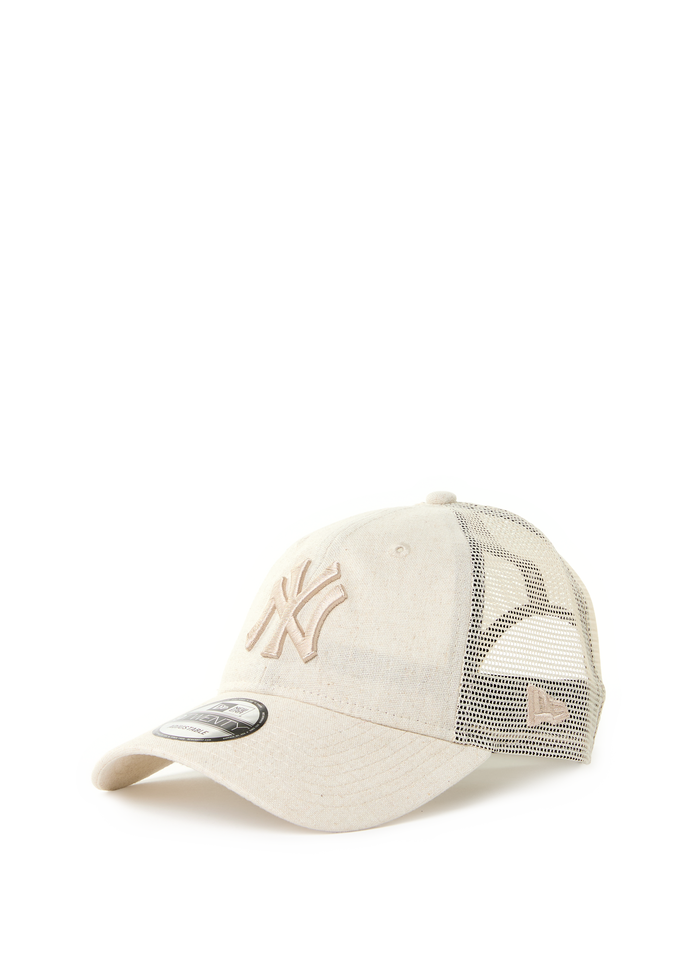 Linen-blend baseball cap NEW ERA Beige