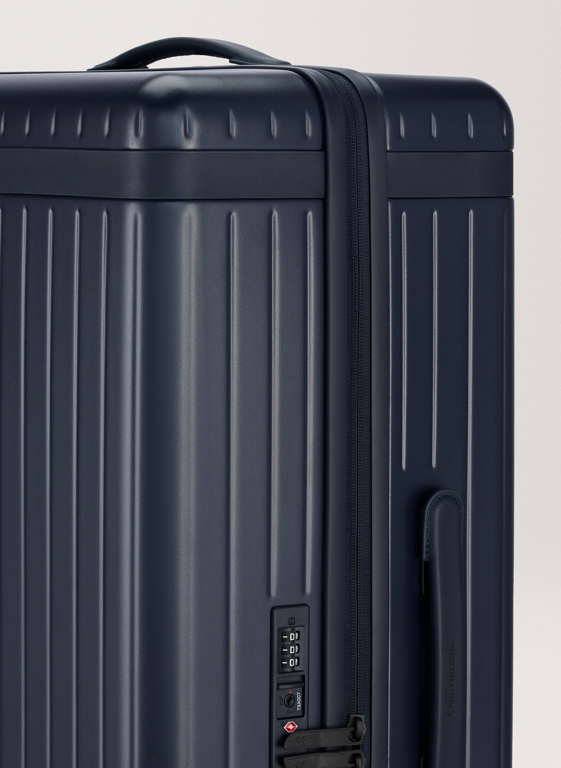 Valise 'the large check-in' en polycarbonate à fermeture zippée CARL FRIEDRIK Bleu