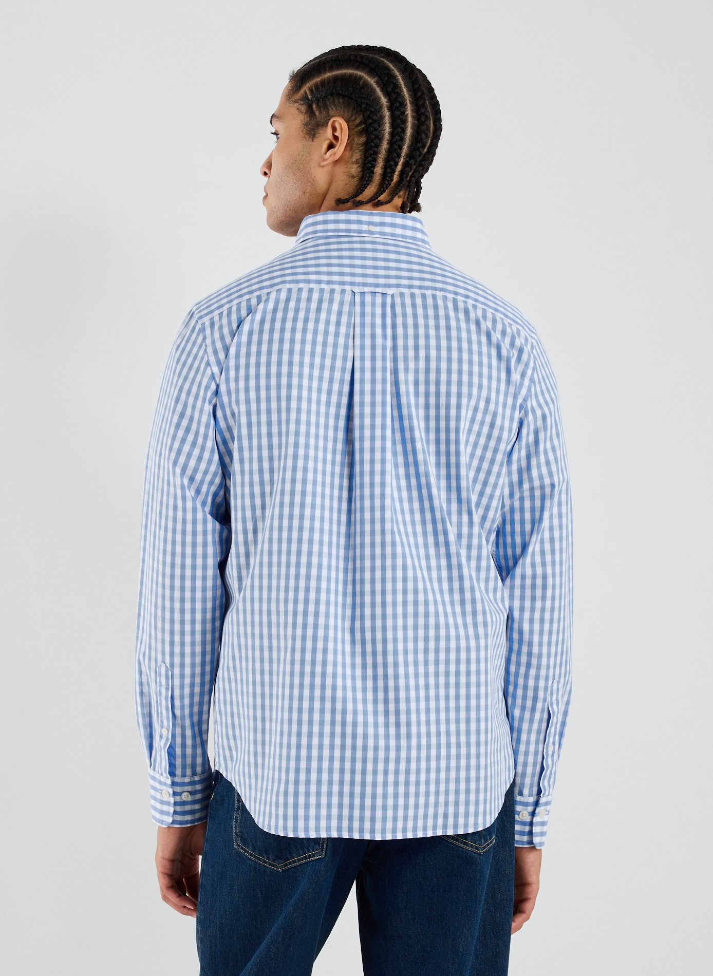 Check cotton Shirt GANT Blue