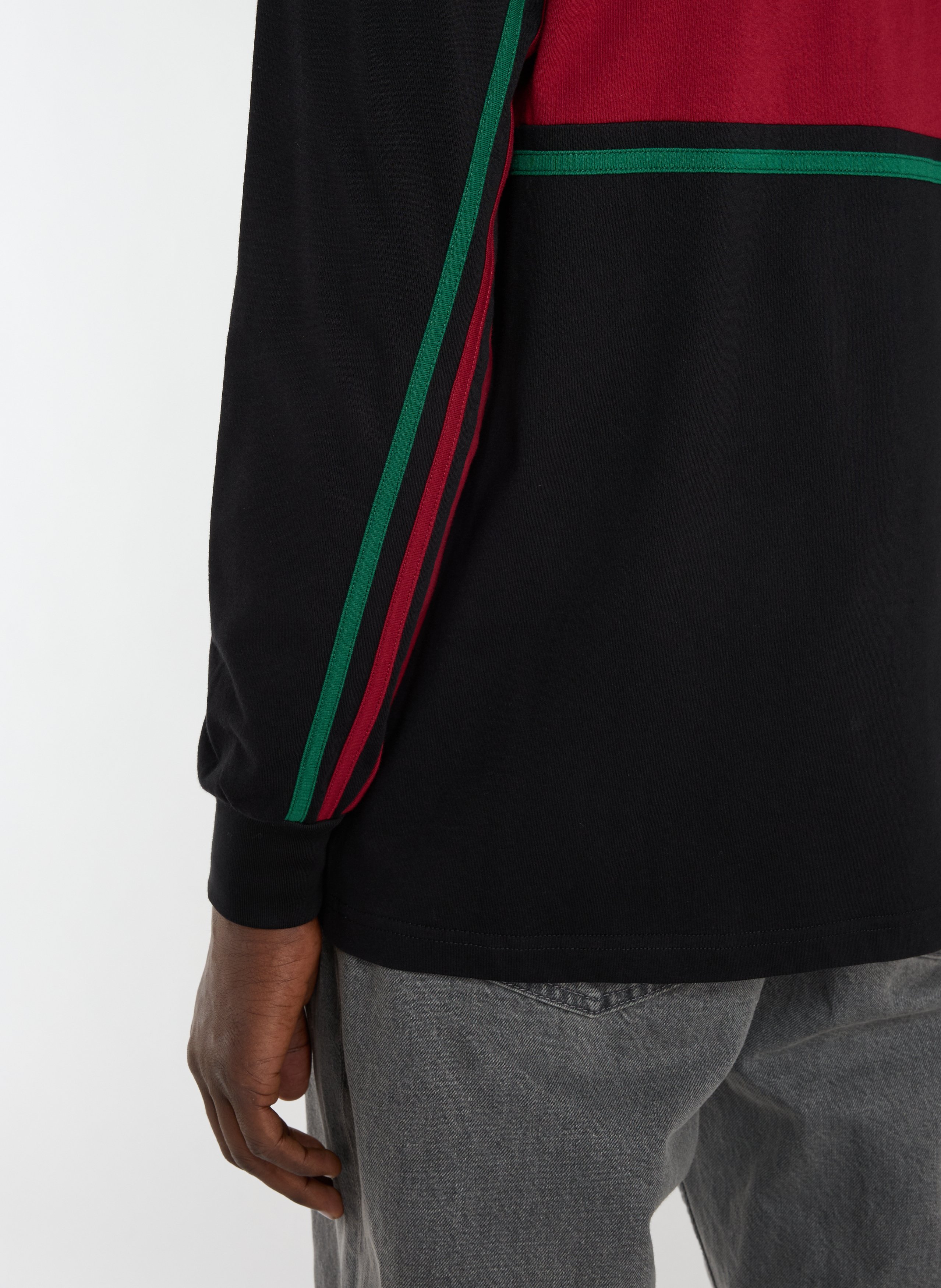 Long-sleeve cotton logo T-shirt  HELAS CAPS Black