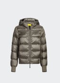 Mariah Hooded Puffer Jacket  Olive grey