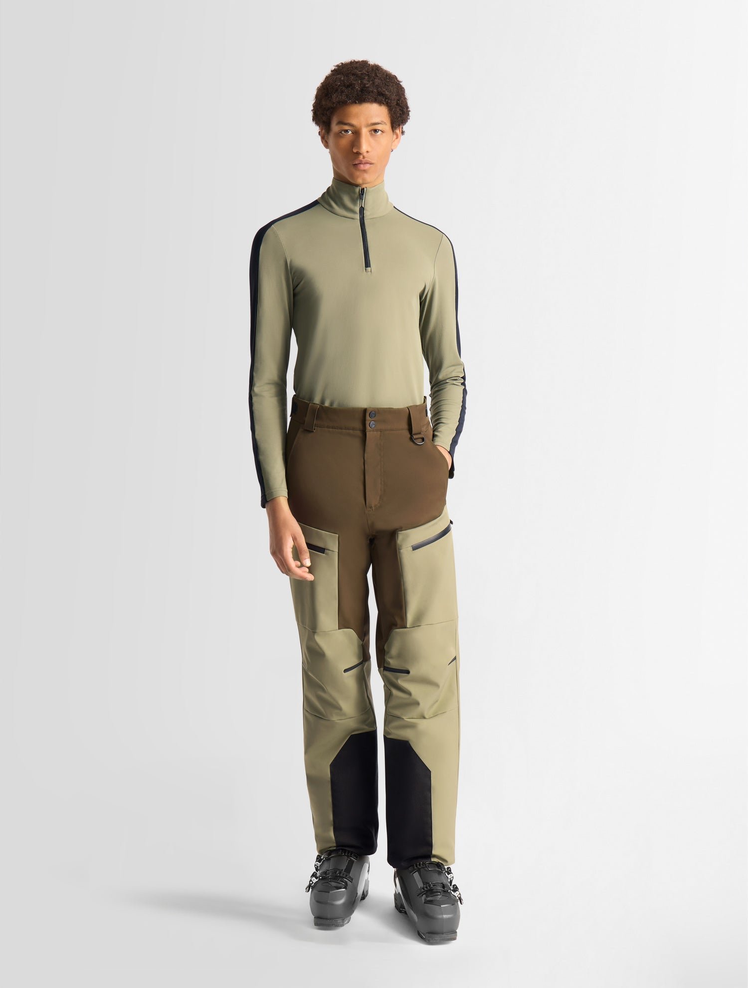 Pantalon de ski sidyo coupe regular FUSALP Kaki