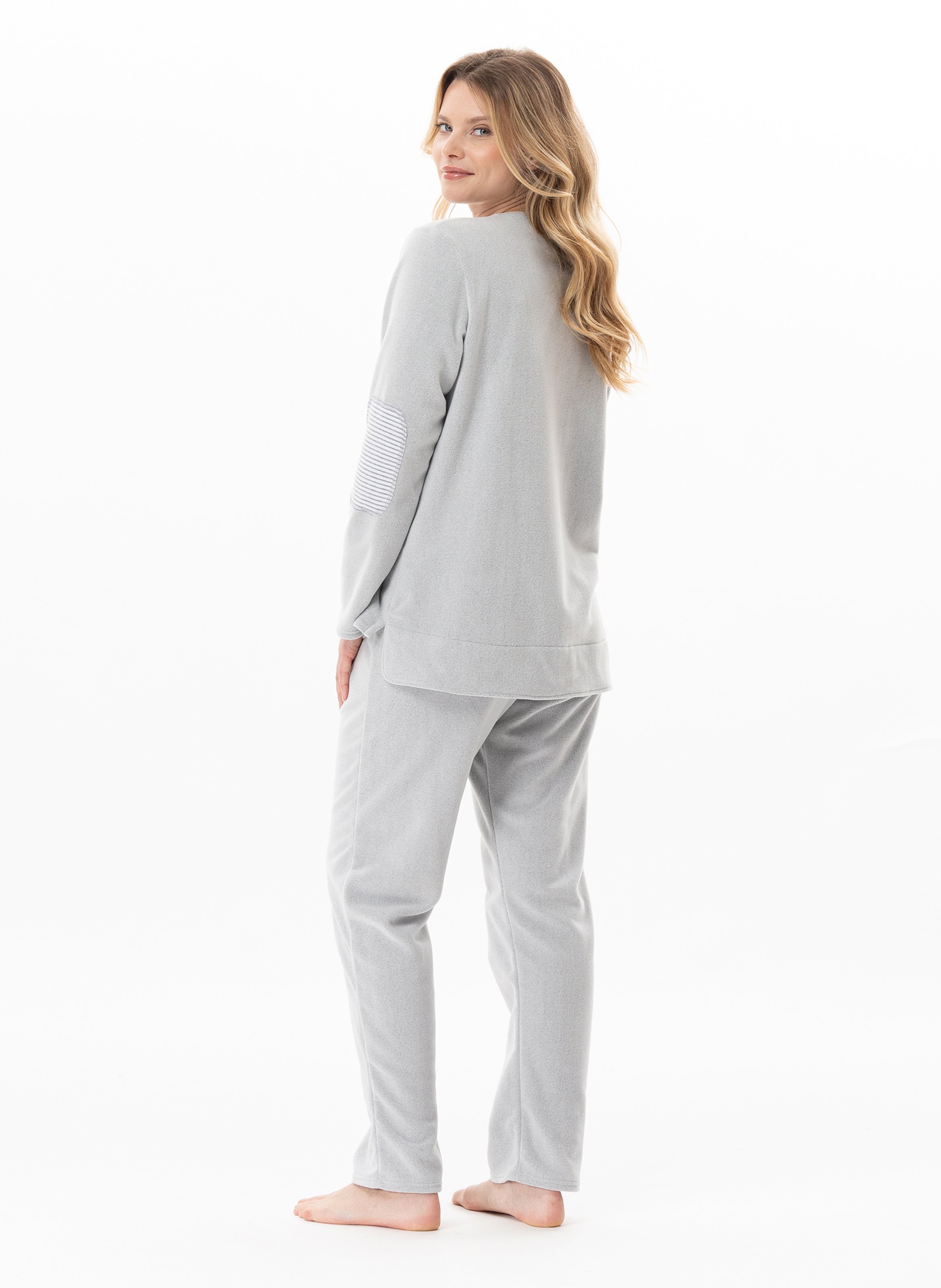 Ensemble homewear en micropolaire flocon 122 LE CHAT Gris