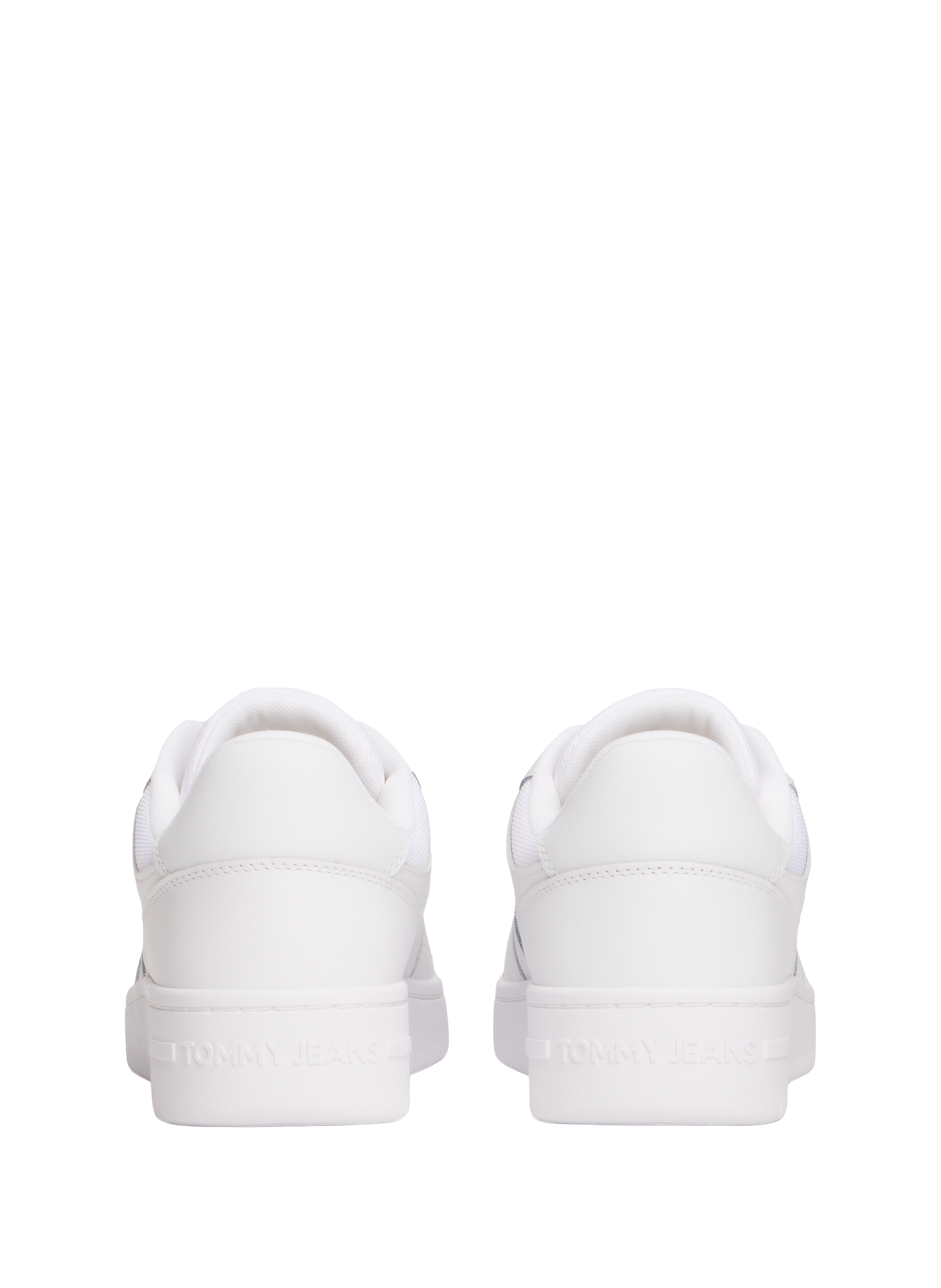 Baskets basses en cuir mélangé TOMMY HILFIGER Blanc