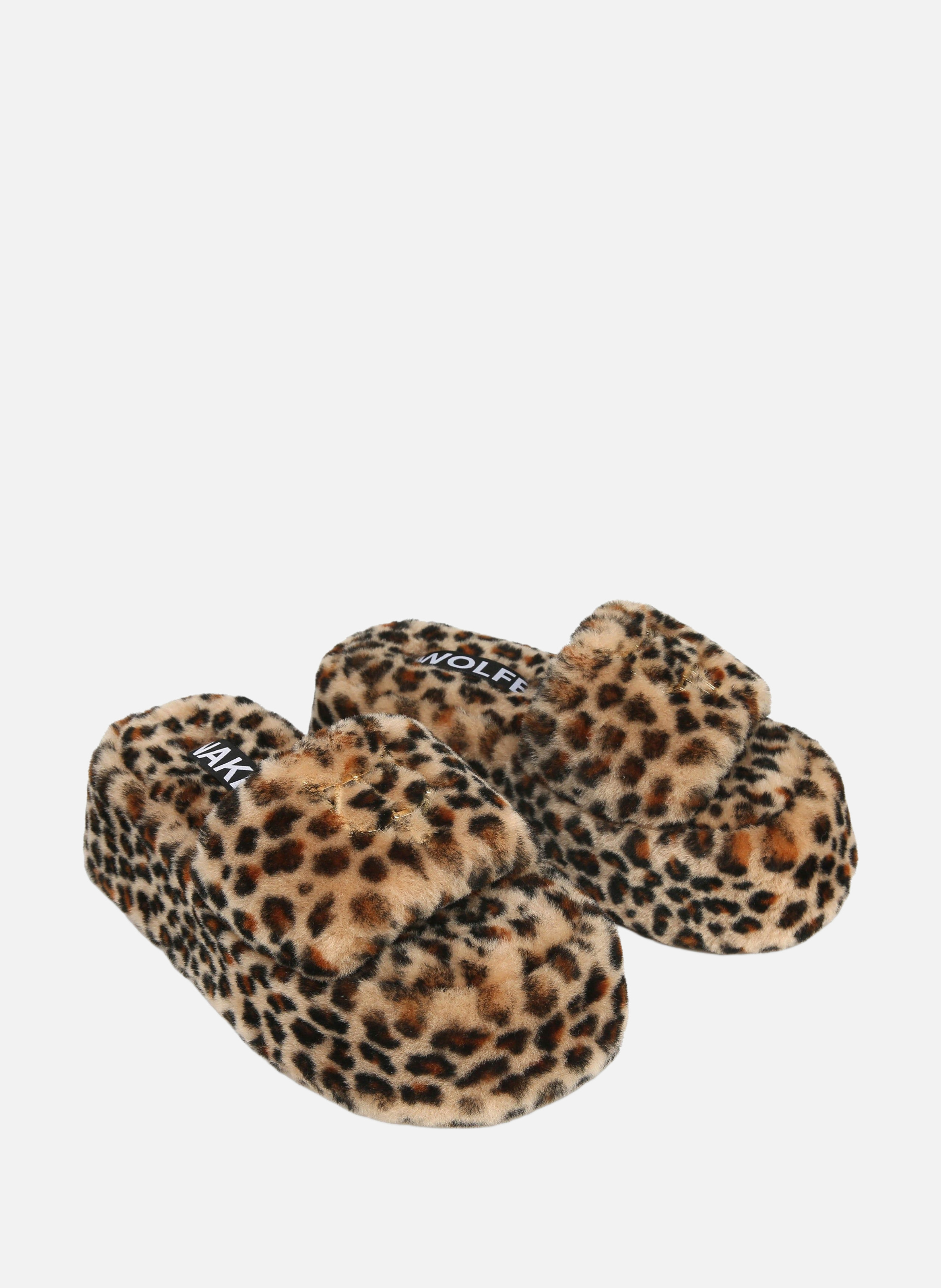 Sandales plates ivy NAKED WOLFE Marron