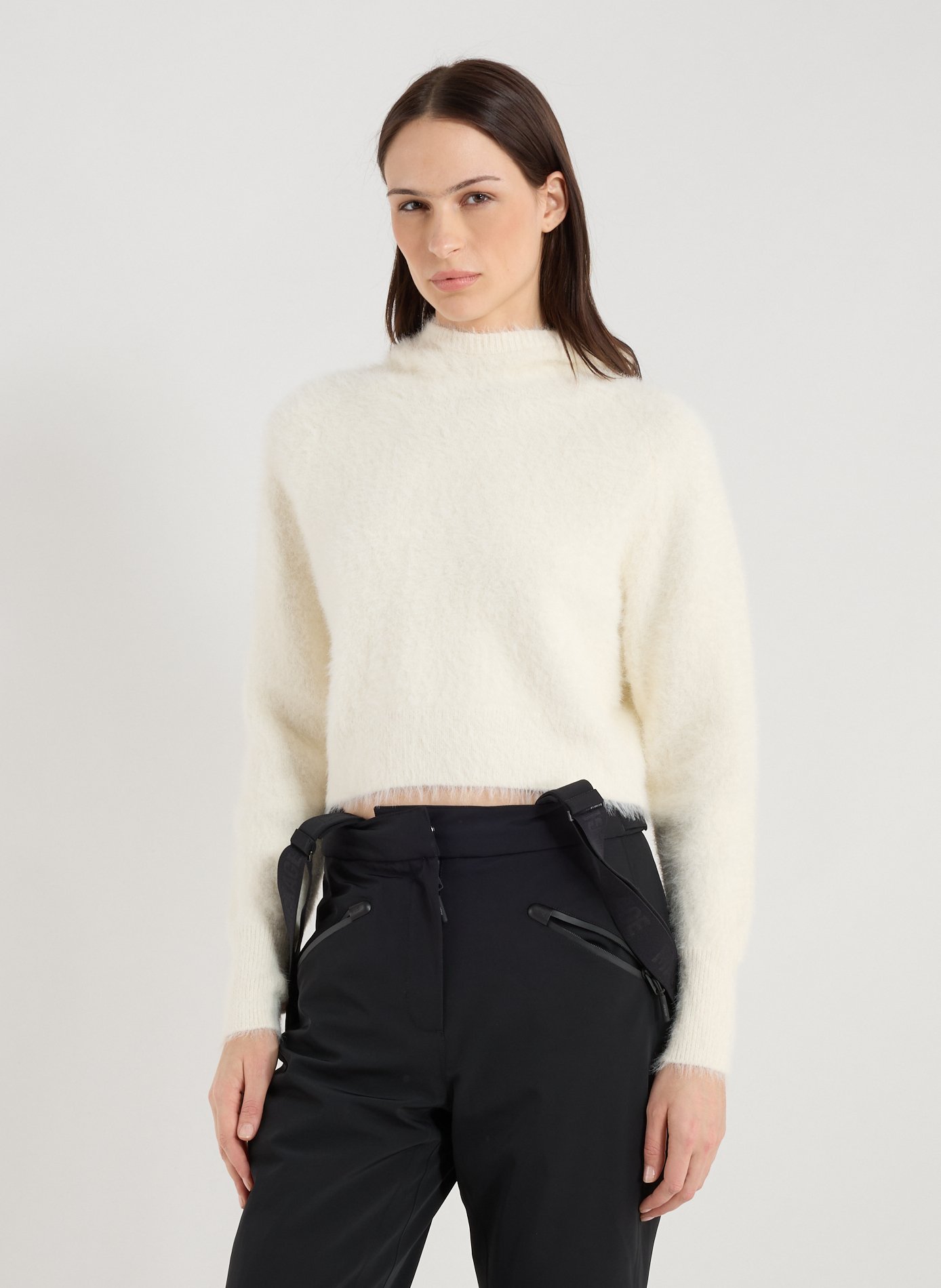 GERTRUDE ET GASTON Pull à capuche texturé Blanc