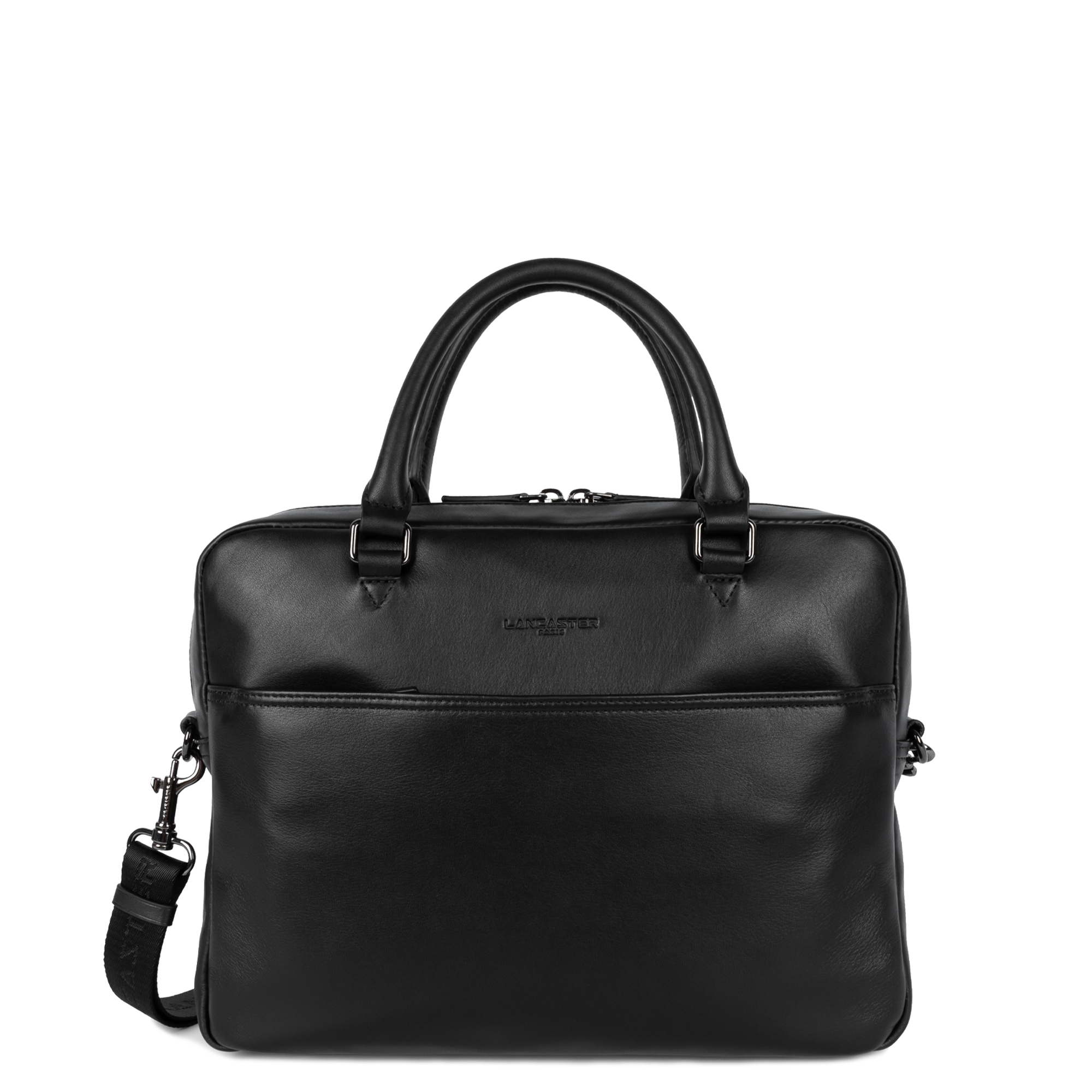 LANCASTER M portfolio document holder bag - Soft Vintage Homme Black