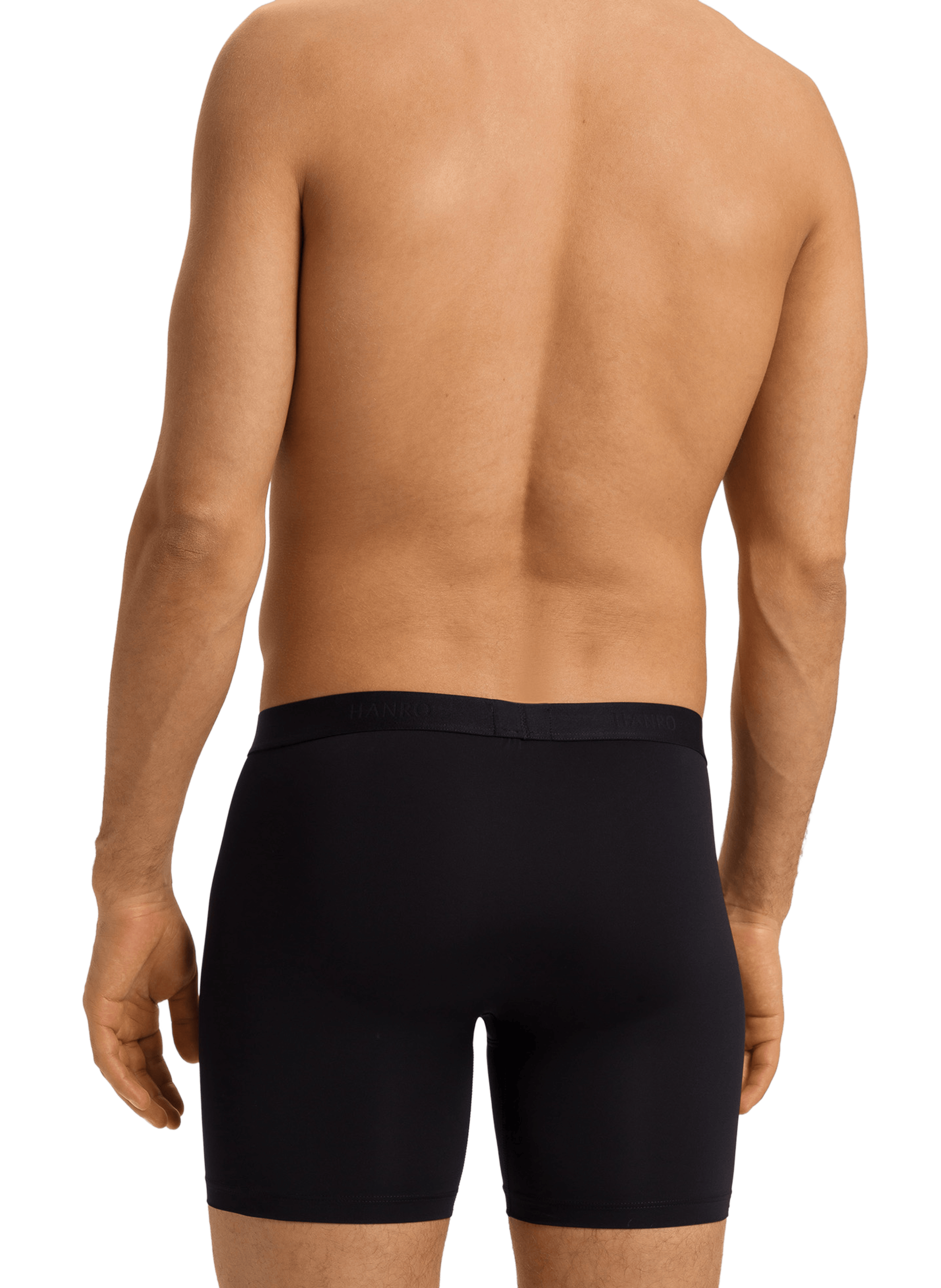 Solid color shorts HANRO Black