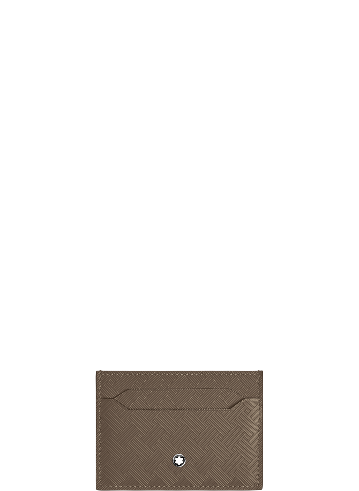 Textured leather card holder MONTBLANC Brown