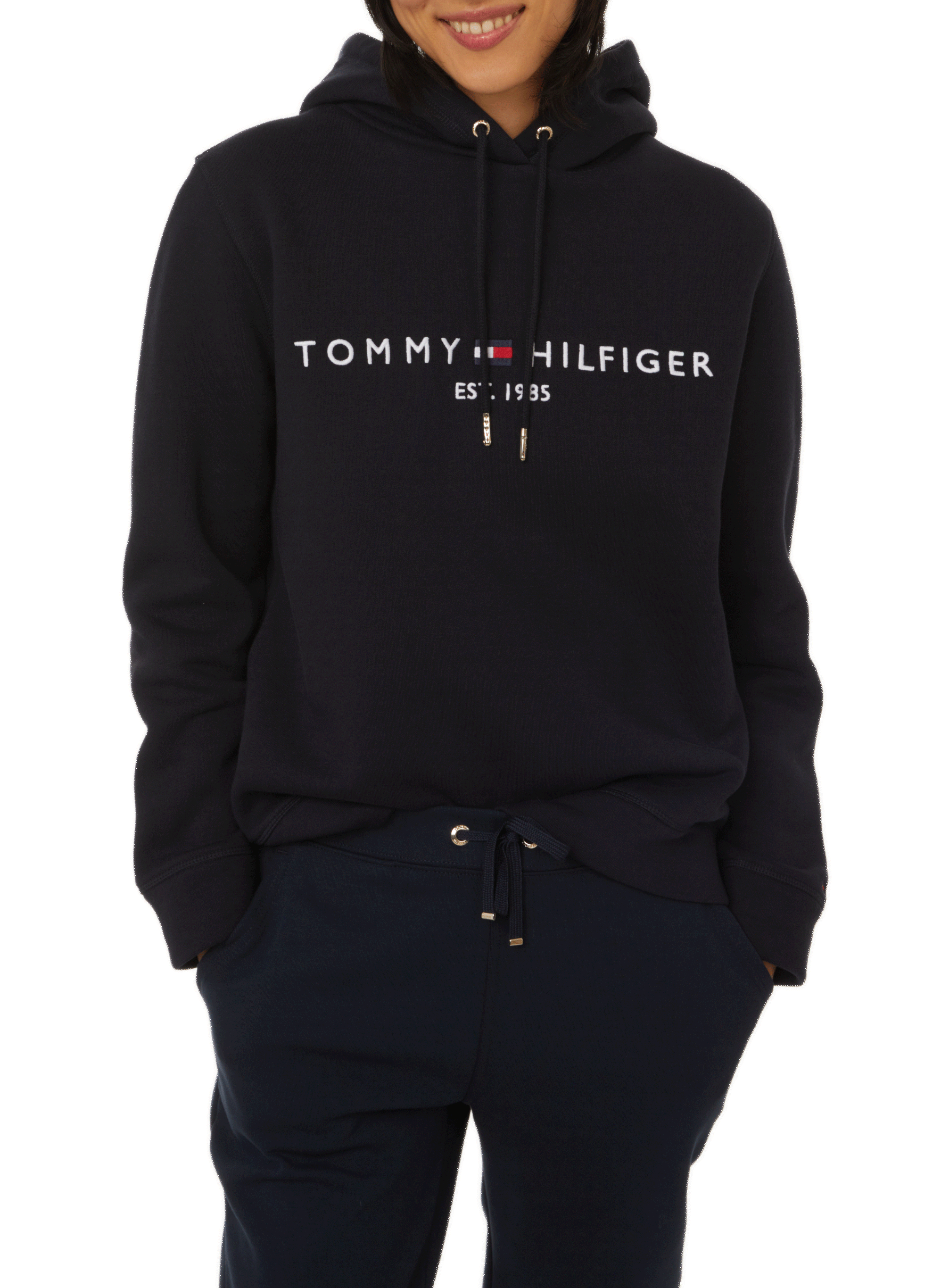 Cotton hoodie TOMMY HILFIGER Blue