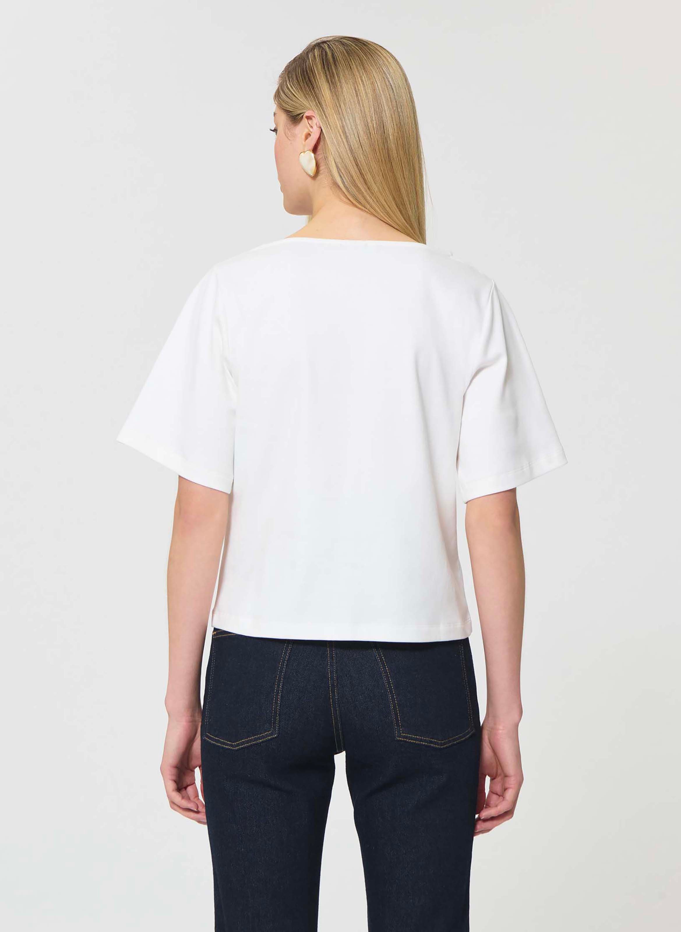 T-shirt taraclover TARA JARMON Blanc