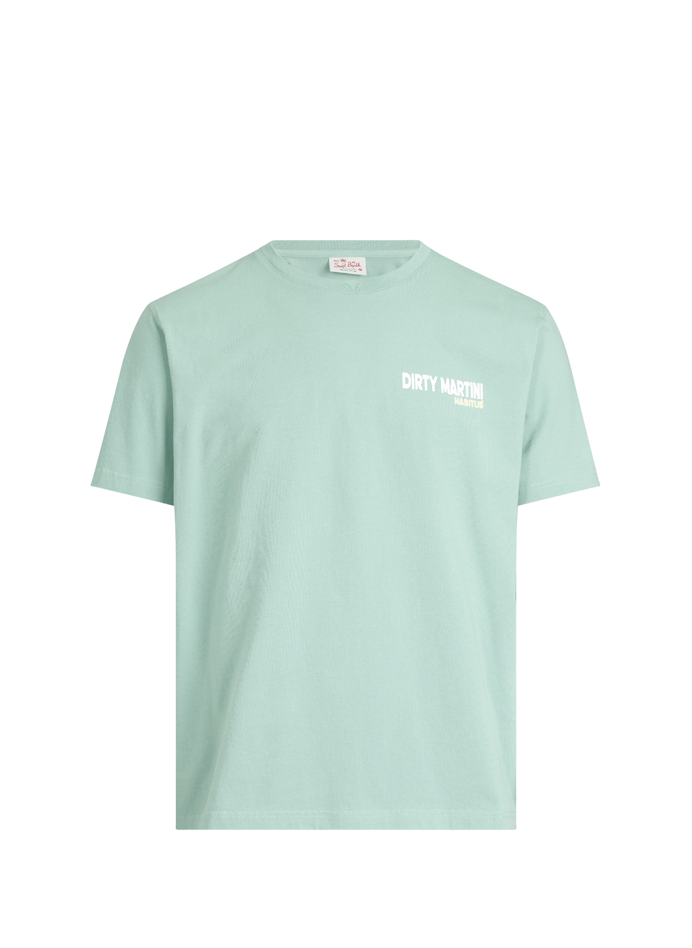 Straight cotton t-shirt MC2 SAINT BARTH Green