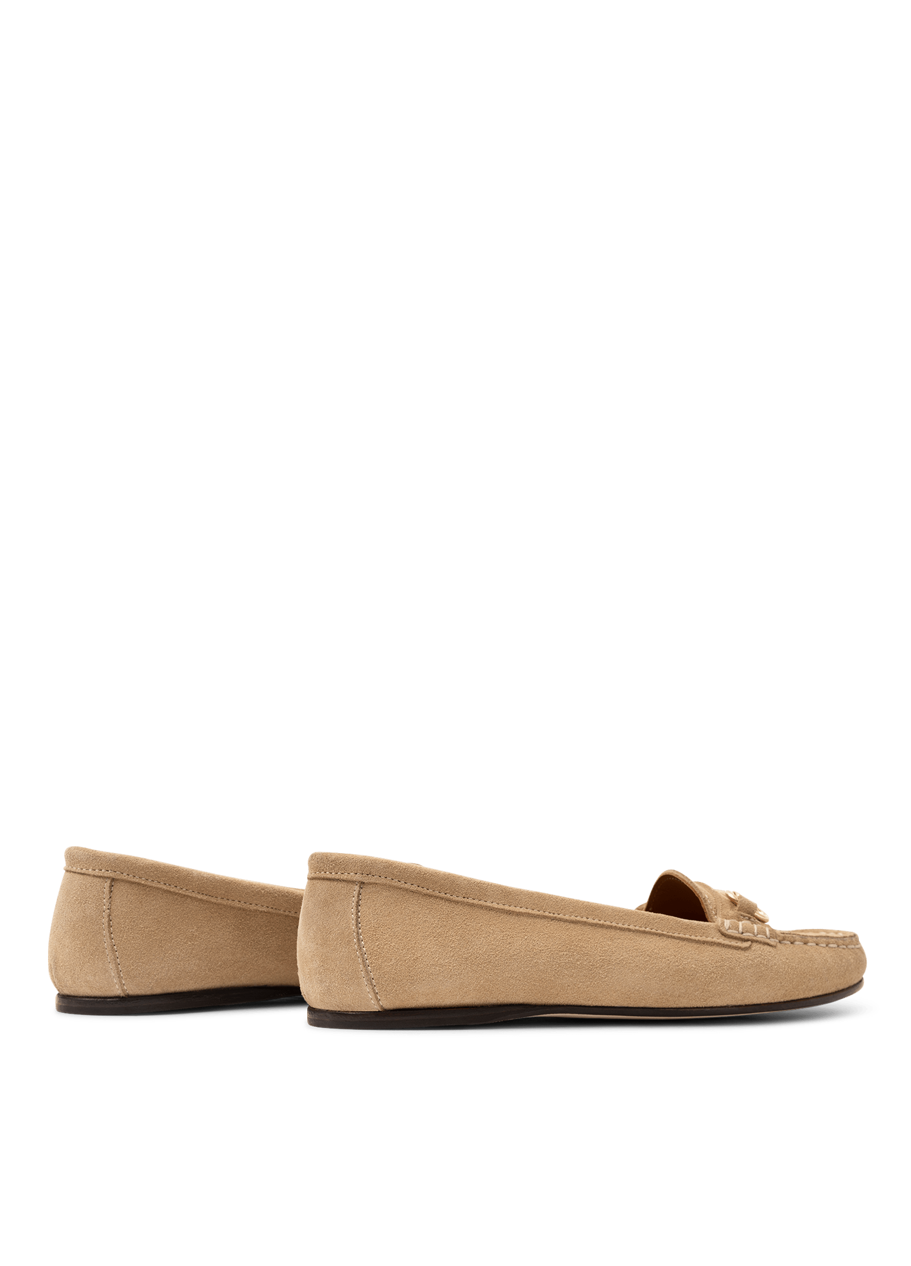Mocassins guia en veau velours PARALLELE Beige