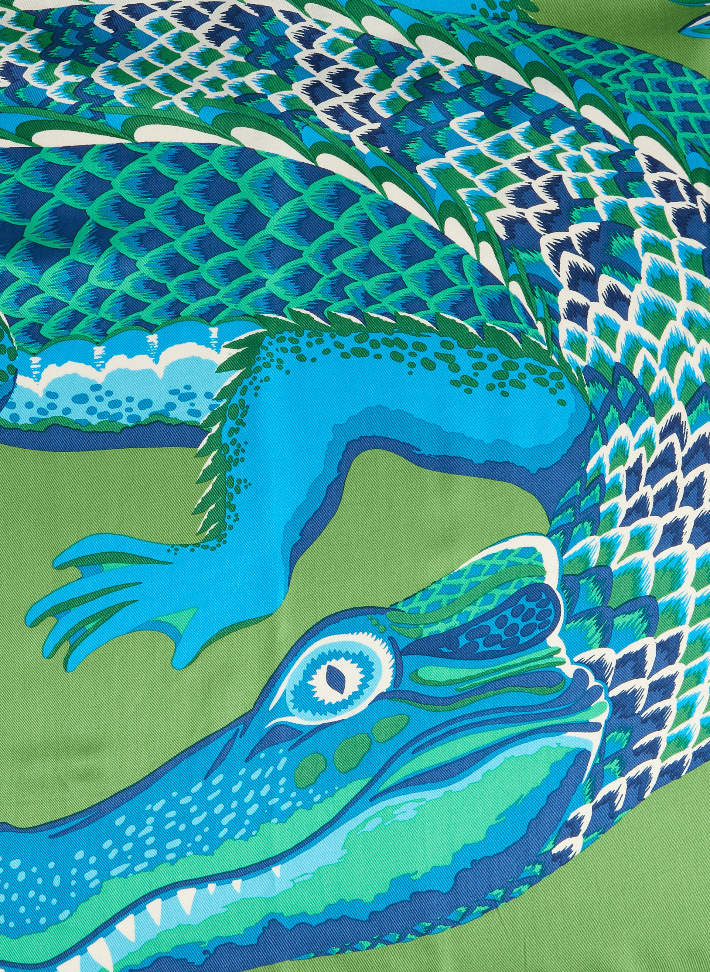 Silk square Croco INOUITOOSH Green
